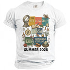 The Fellowship of the Groom, Edinburgh, Scotland, Summer 2026 graphic t-shirt.
