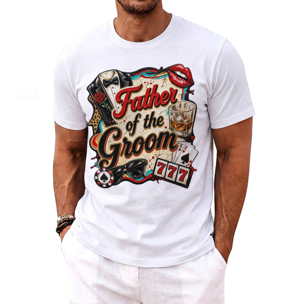 Father Groom Party T-Shirt - Midnight Gents