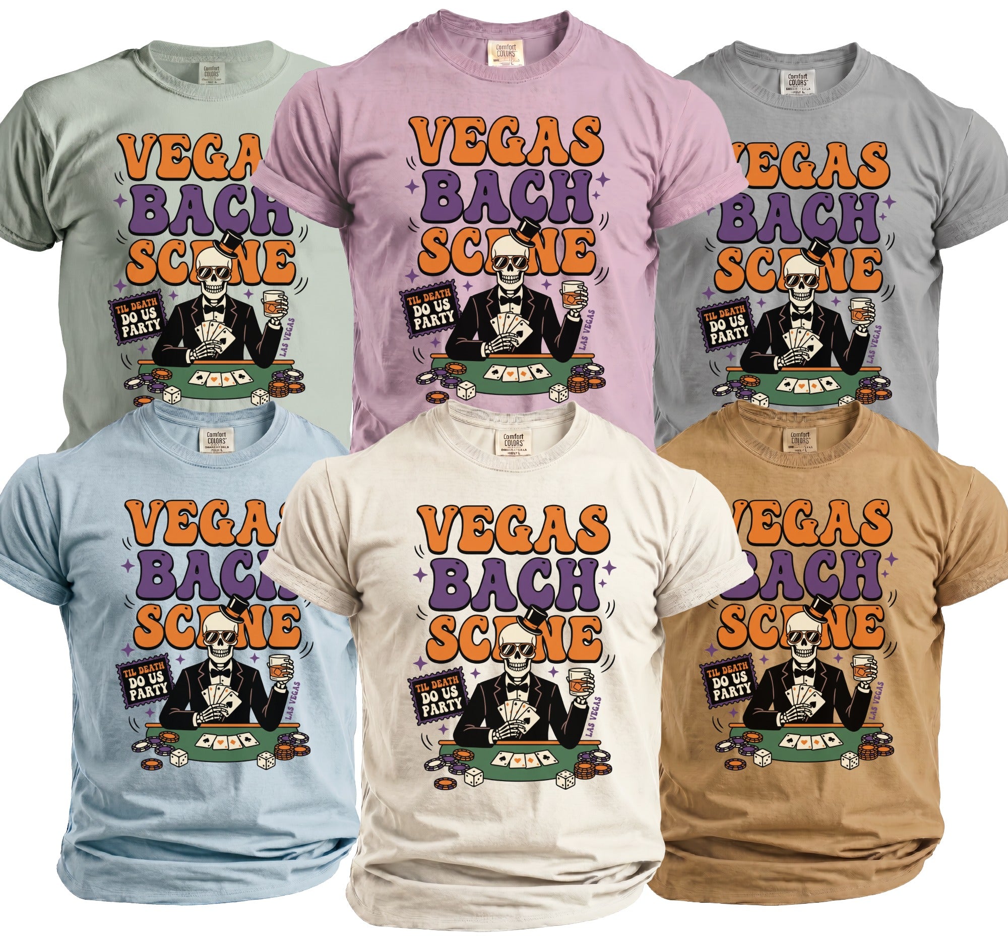 Vegas Bachelor Scene T-Shirt - Midnight Gents