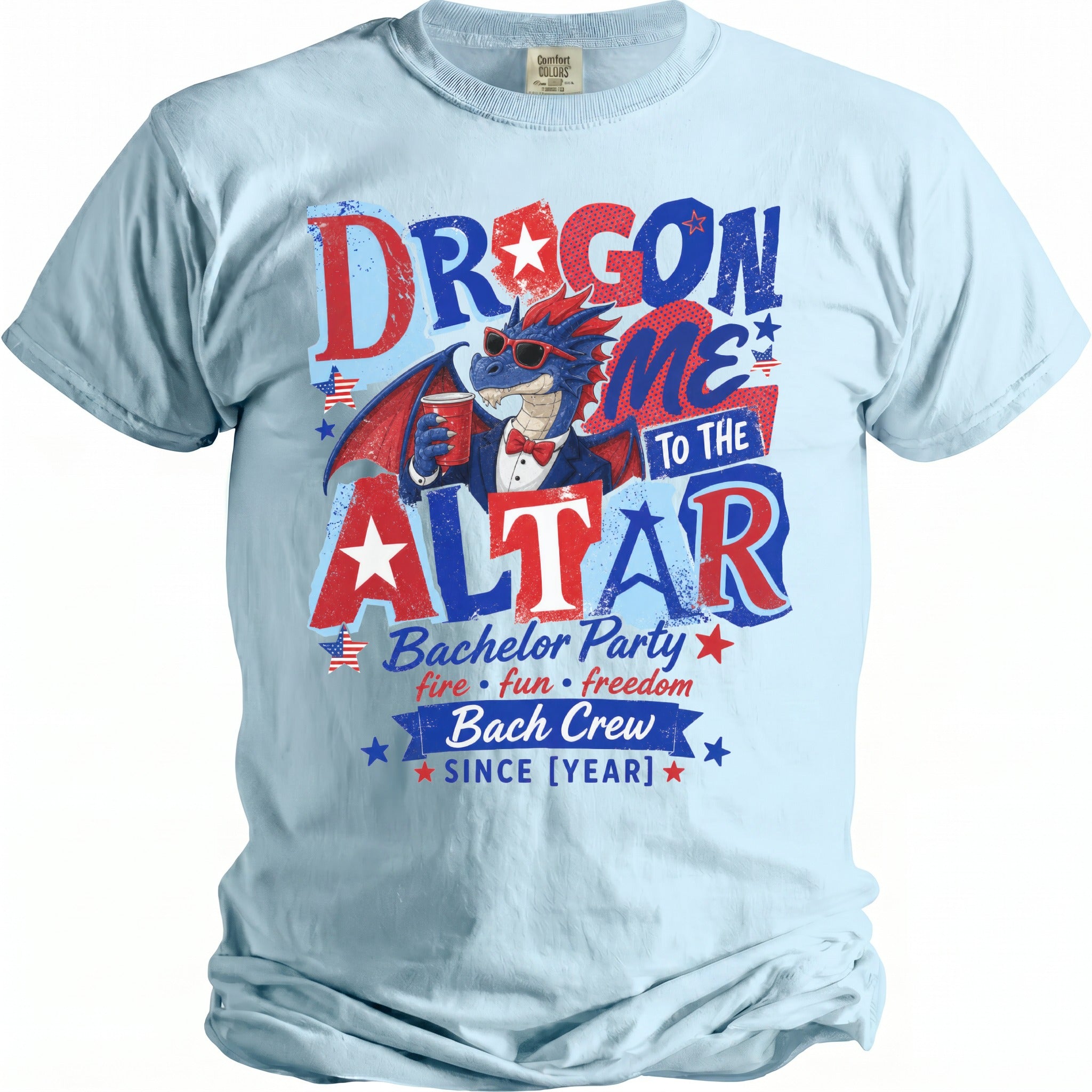 Dragon Me To The Altar Bachelor Party Bach Crew since [Year] shirt design.