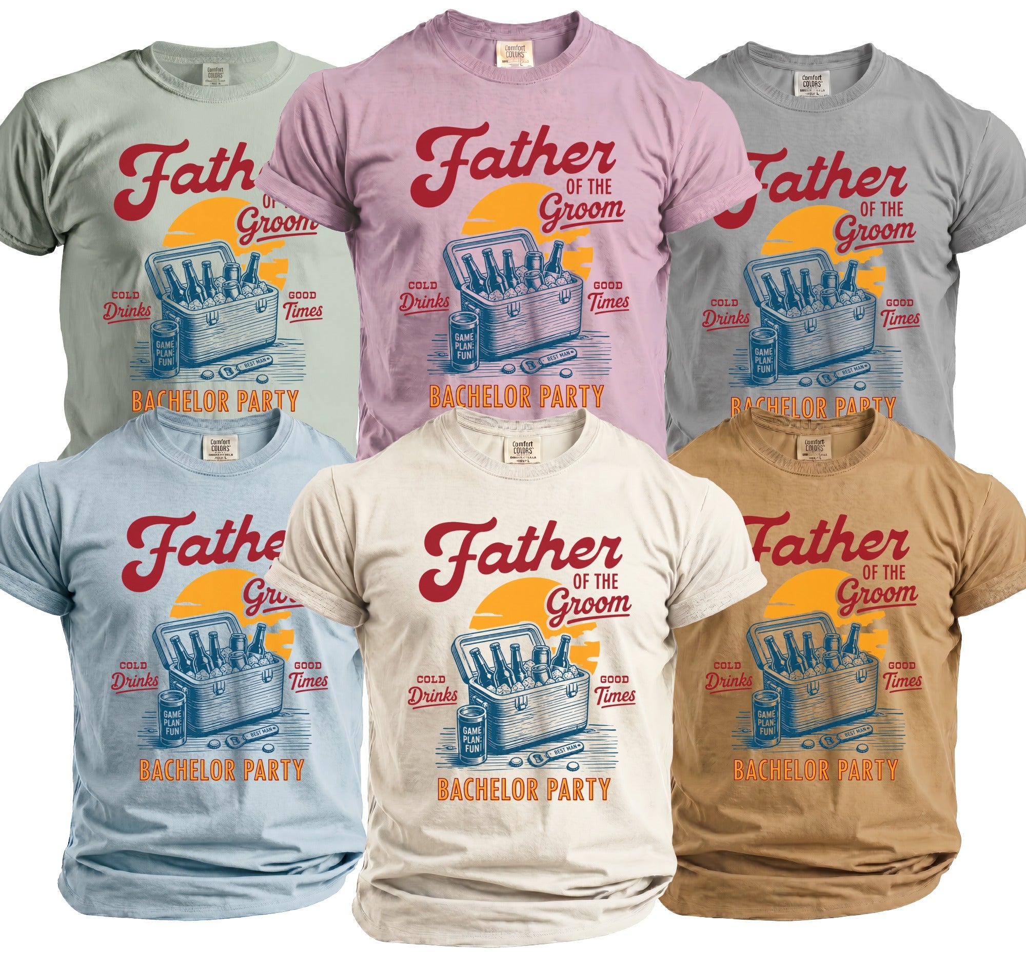 Father Groom Bachelor T-Shirt - Midnight Gents