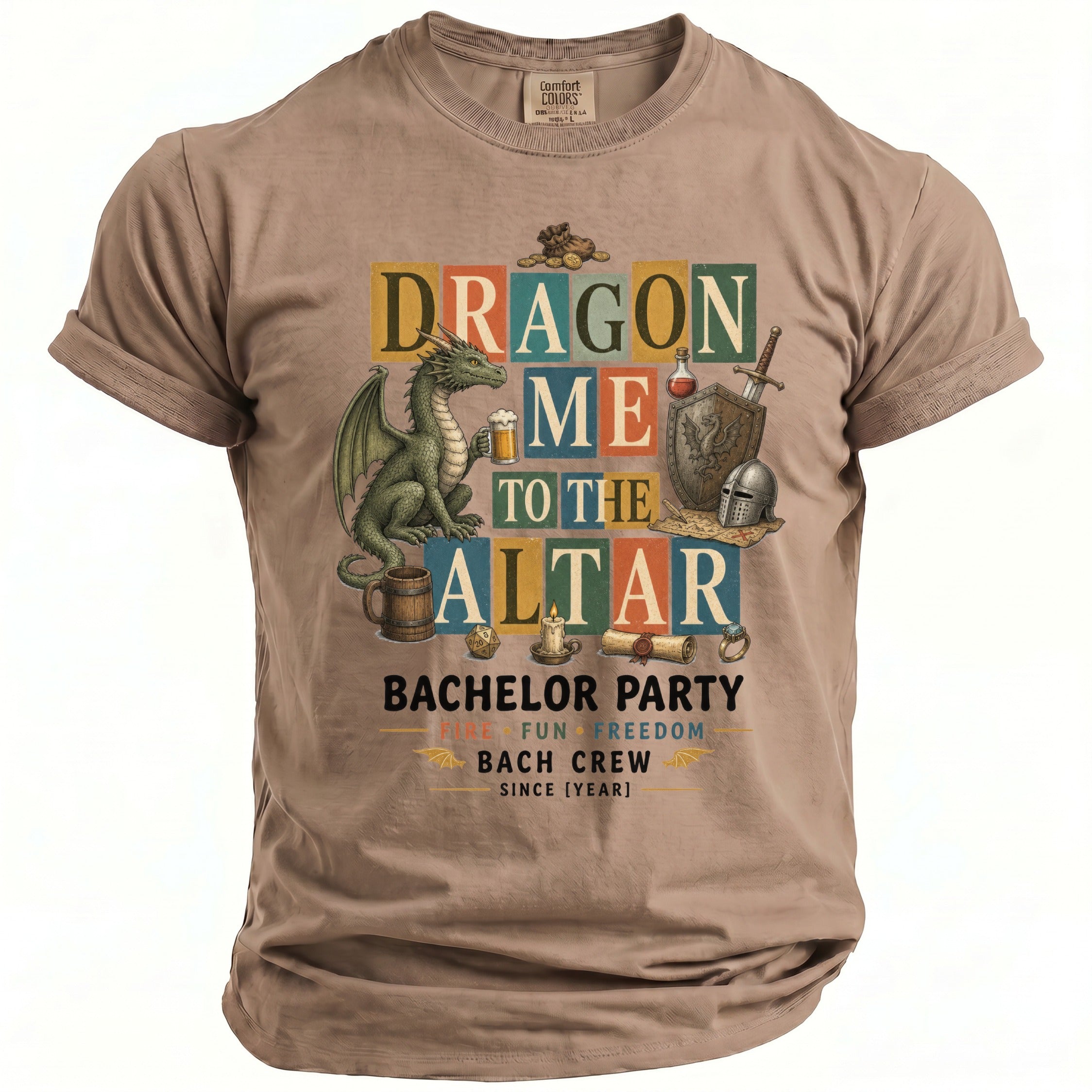 Dragon Altar Bachelor Party Tee - Midnight Gents