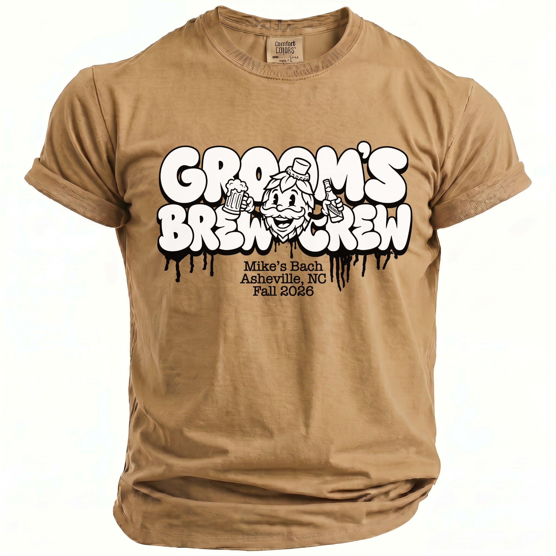 Groom's Brew Crew Party T-Shirt - Midnight Gents