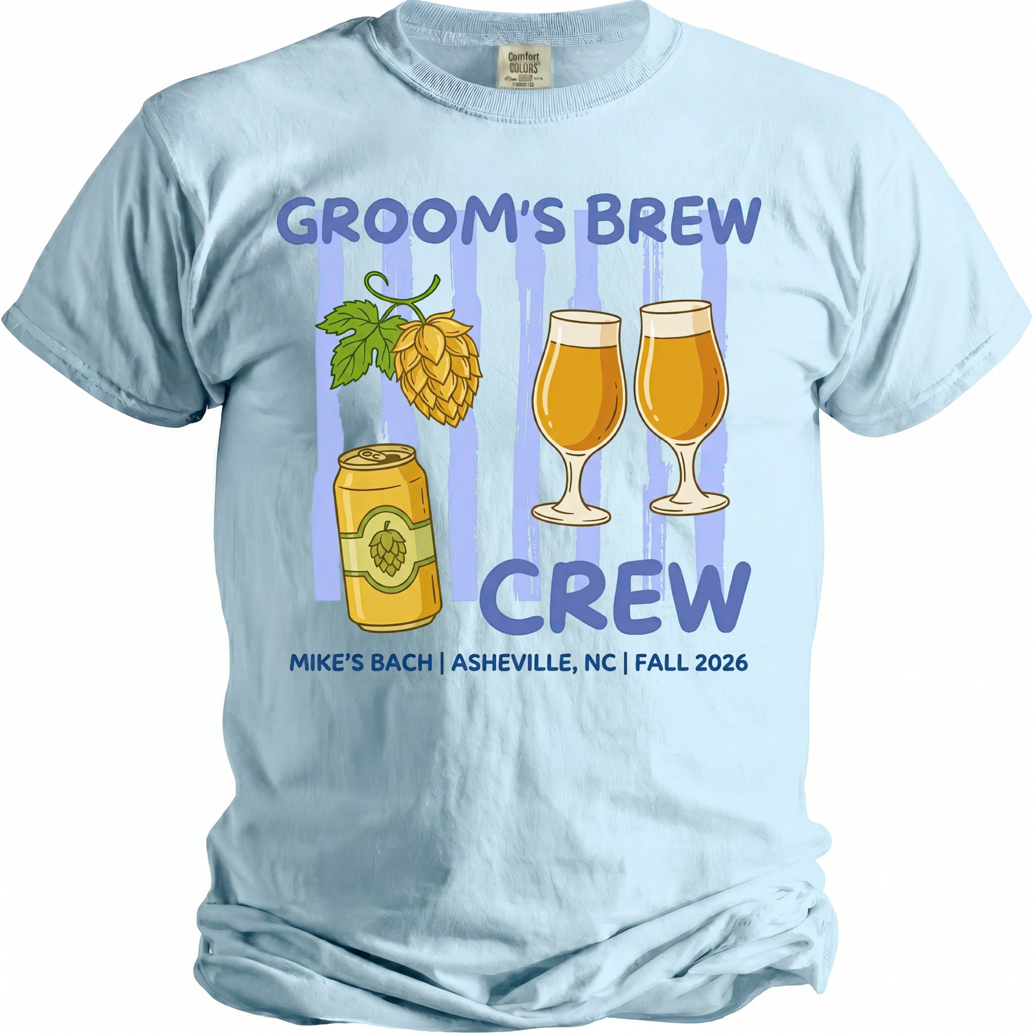 Groom's Brew Crew T-Shirt - Midnight Gents