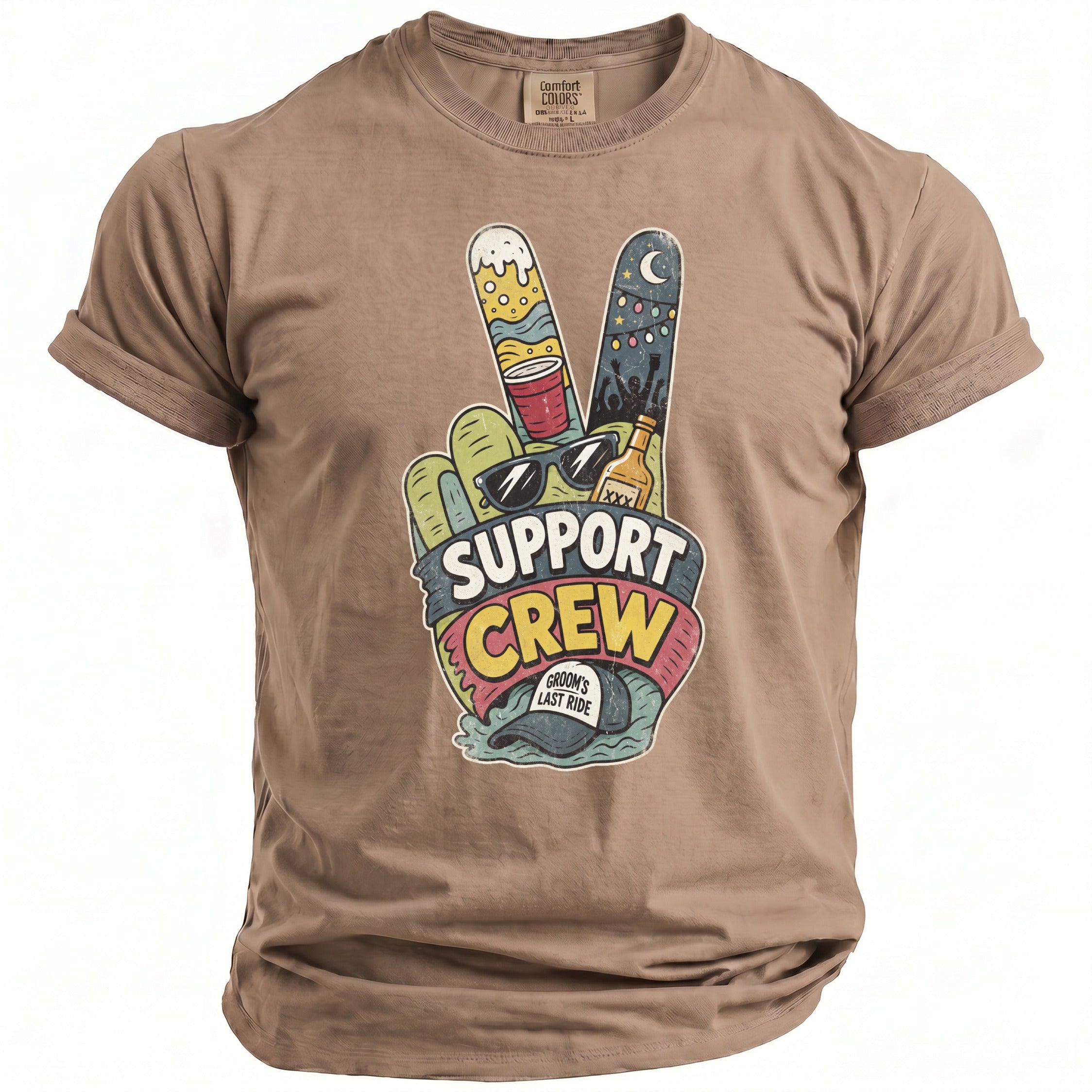Support Crew Bachelor T-Shirt - Midnight Gents