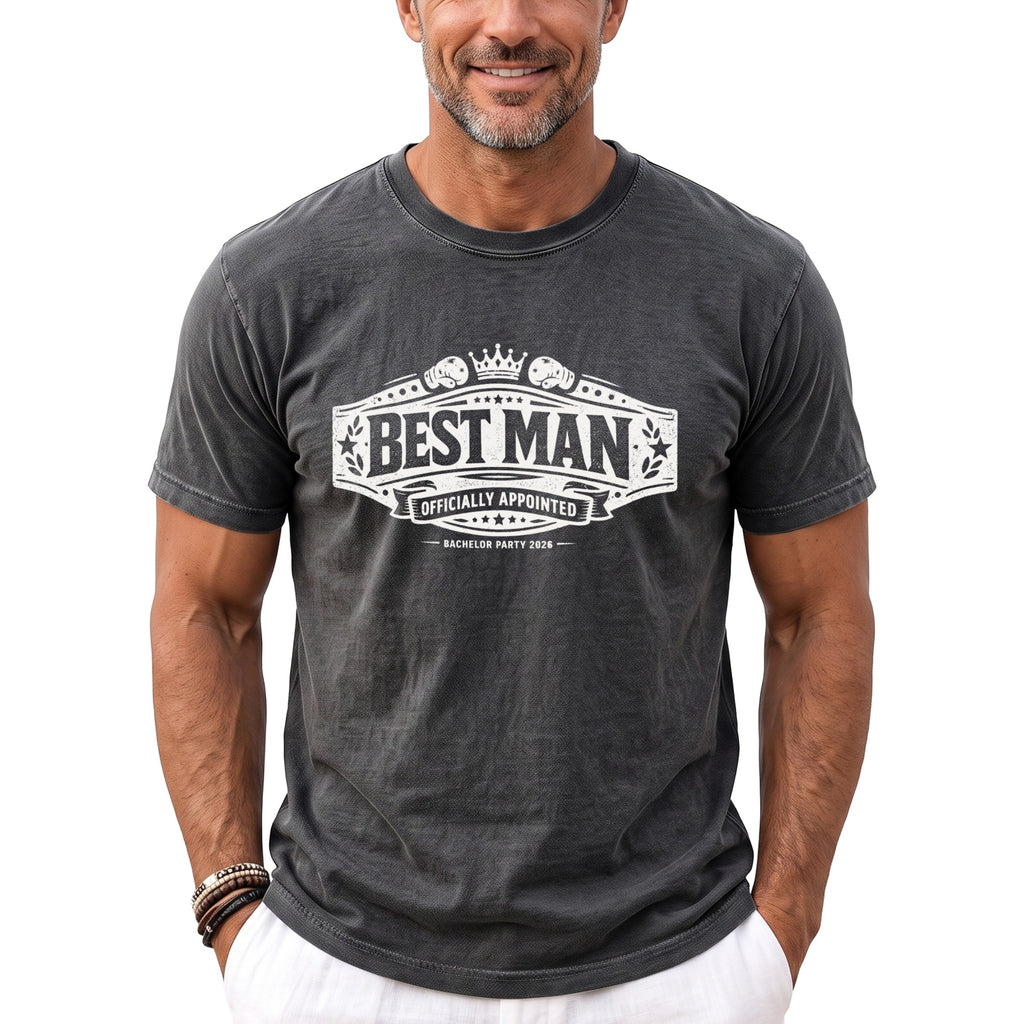 Best Man Bachelor T-Shirt - Midnight Gents