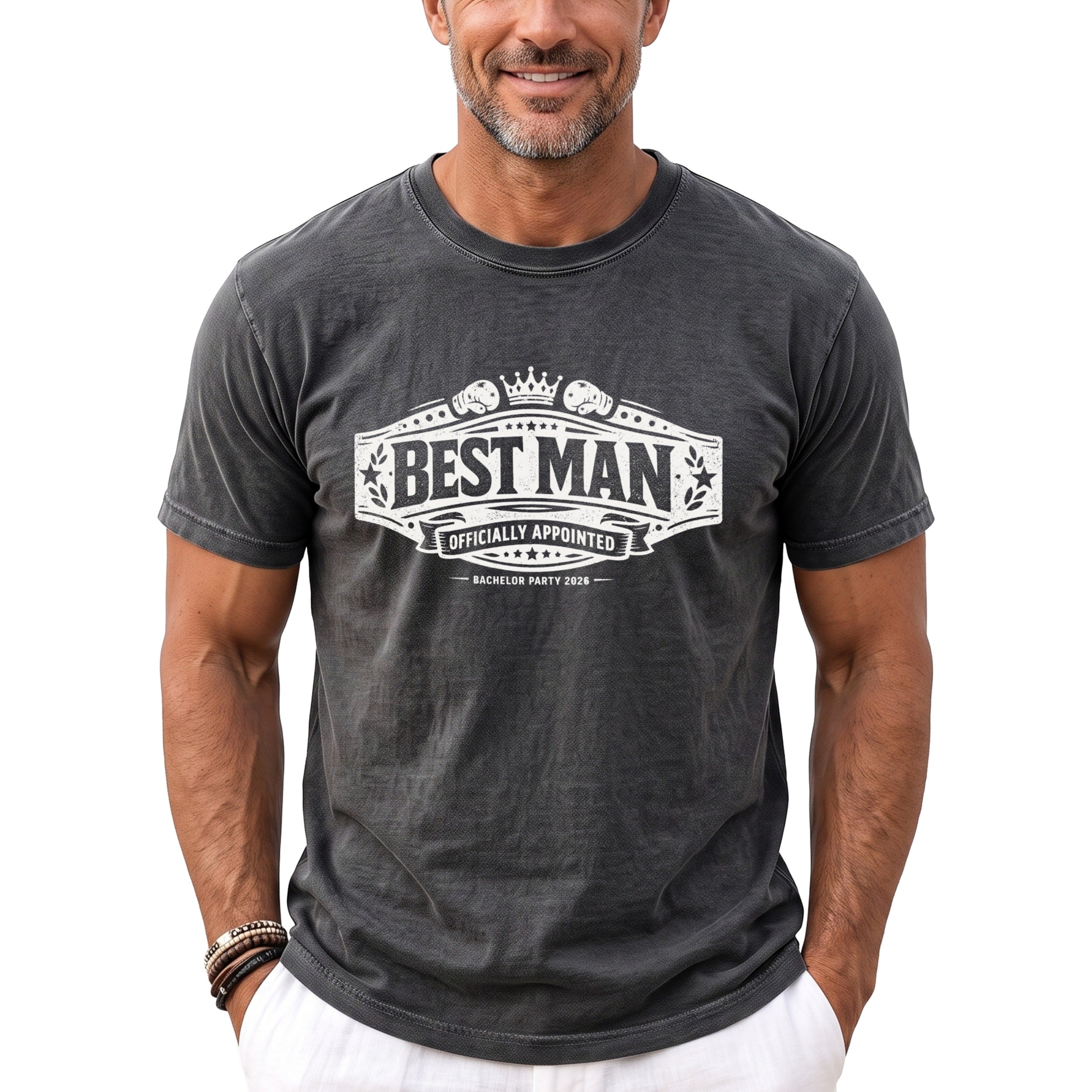 Best Man Bachelor T-Shirt - Midnight Gents