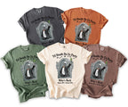 T-shirts with skeleton graphic and text "Til Death Do Us Party": Mike's Bach Salem, MA October 2026.