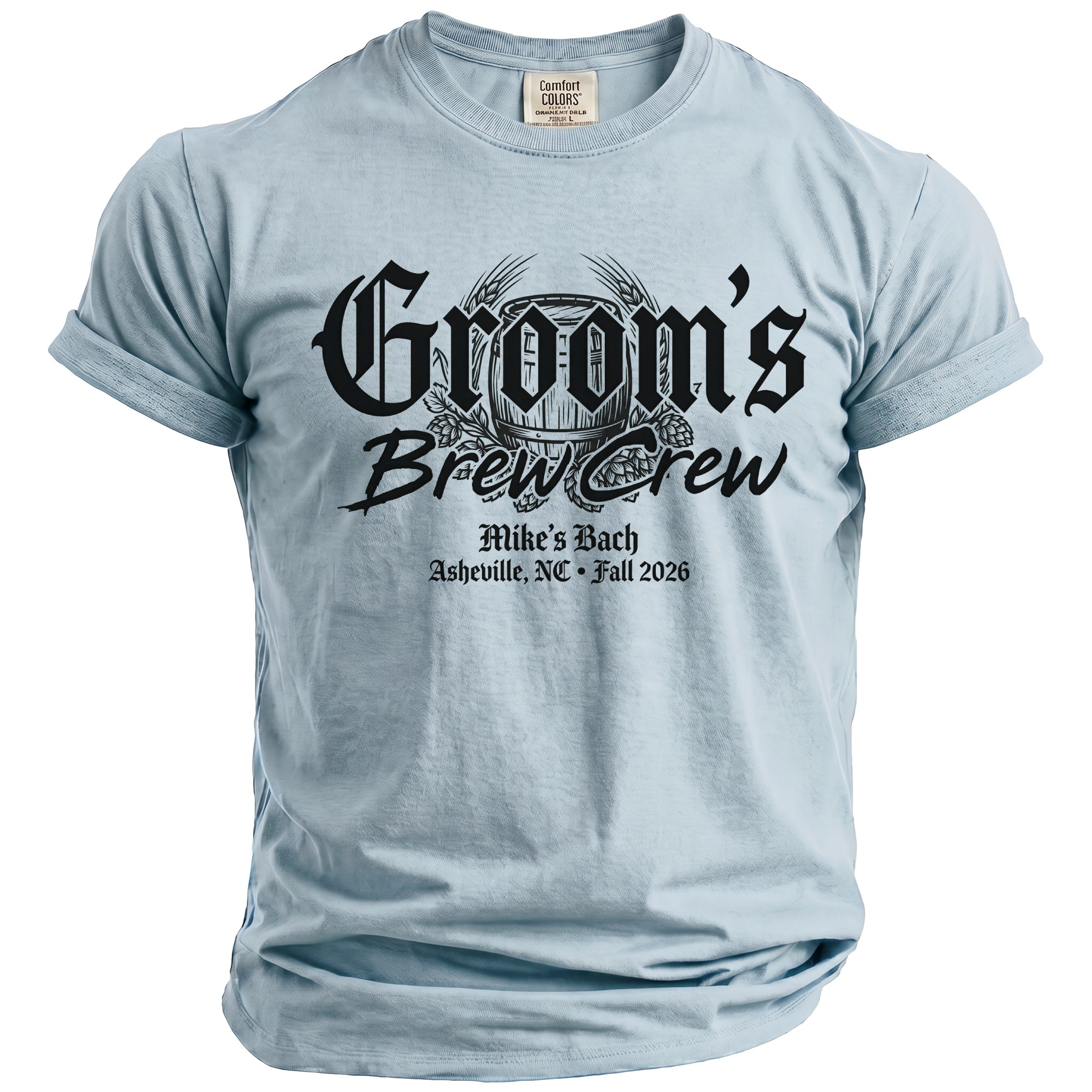 Groom's Brew Crew T-Shirt - Midnight Gents