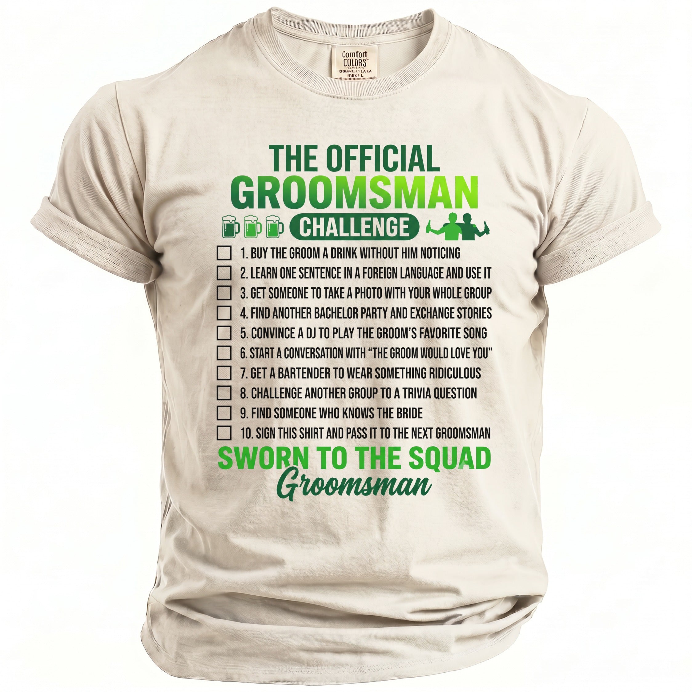 Groomsman Challenge T-Shirt - Midnight Gents