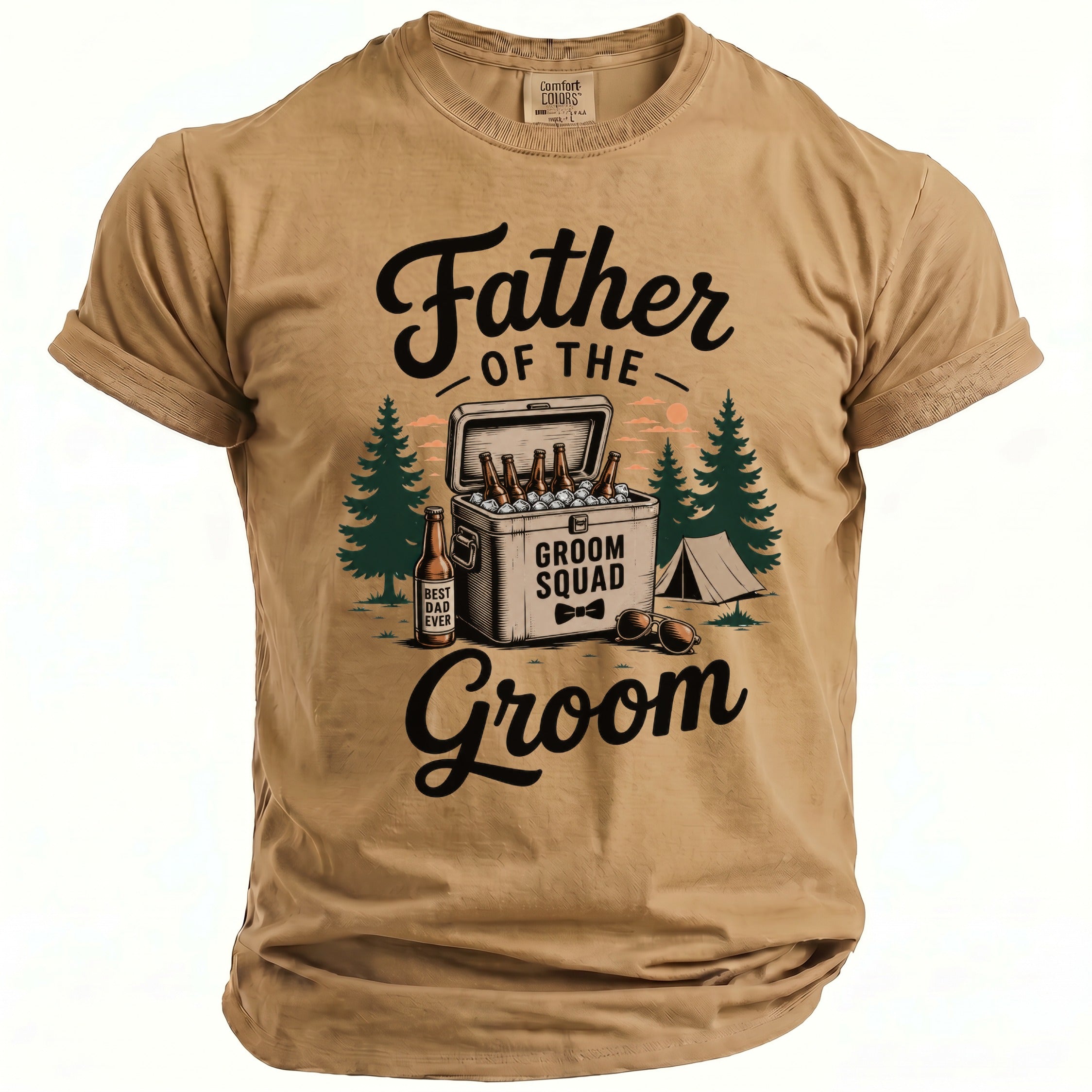 Father Groom Squad T-Shirt - Midnight Gents