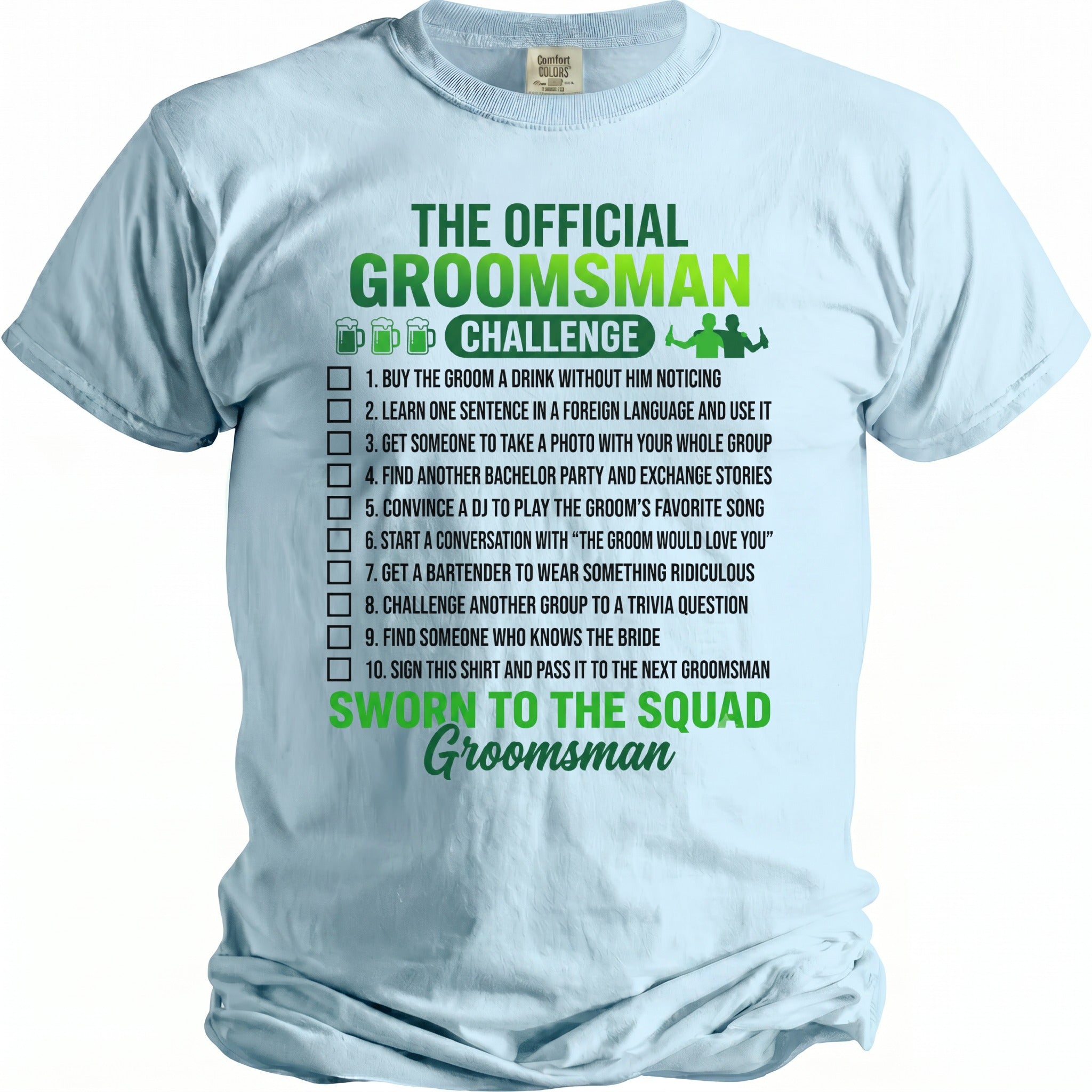 Groomsman Challenge T-Shirt - Midnight Gents
