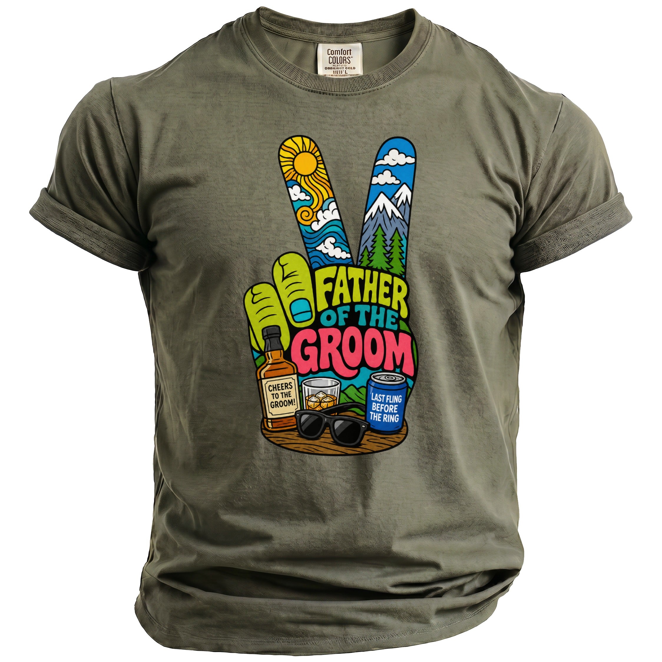 Father Groom Party T-Shirt - Midnight Gents