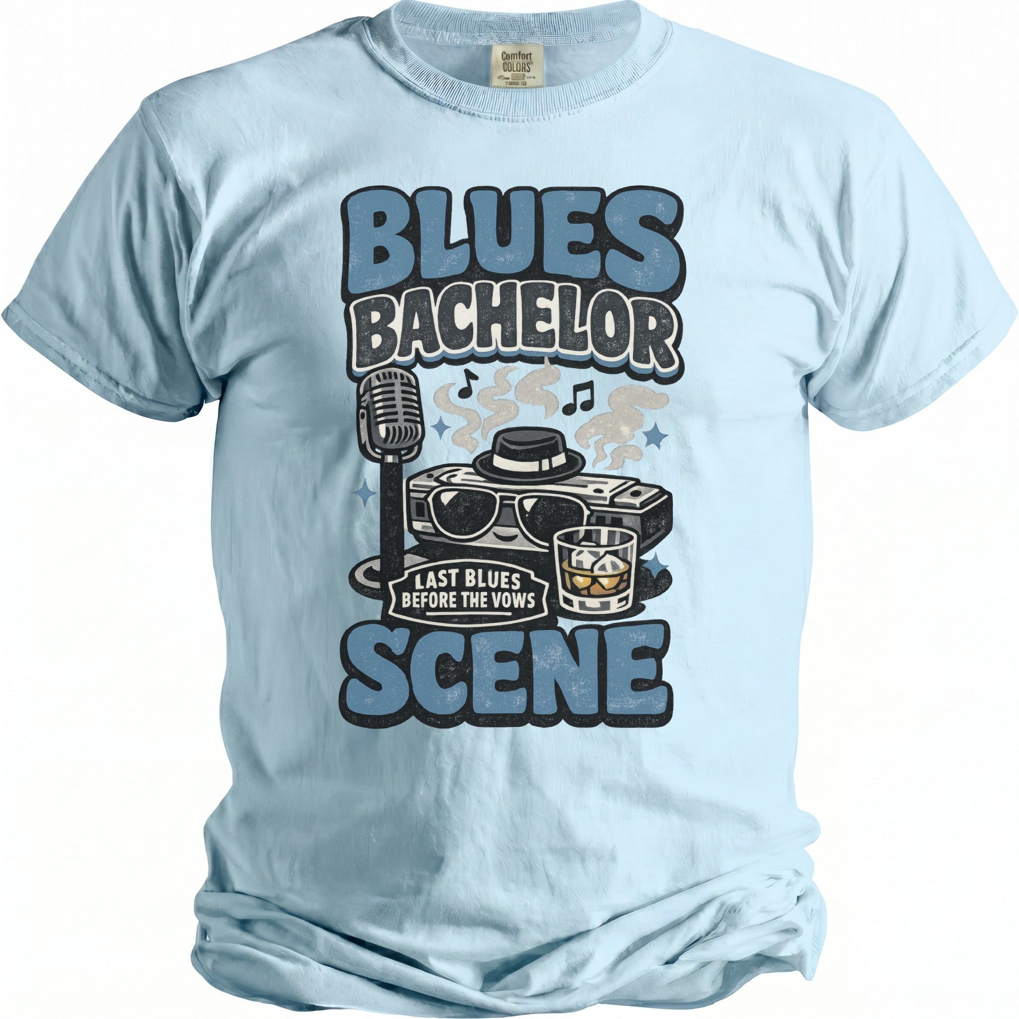 Blues Bachelor T-Shirt - Midnight Gents