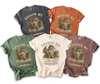 T-shirts with "Dragon Me to the Altar, Bachelor Party, Bach Crew" graphic.