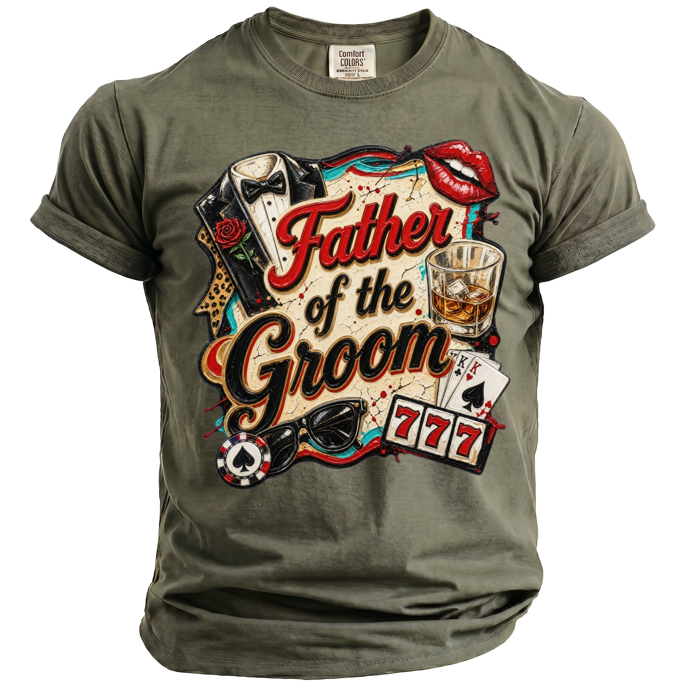 Father Groom Party T-Shirt - Midnight Gents
