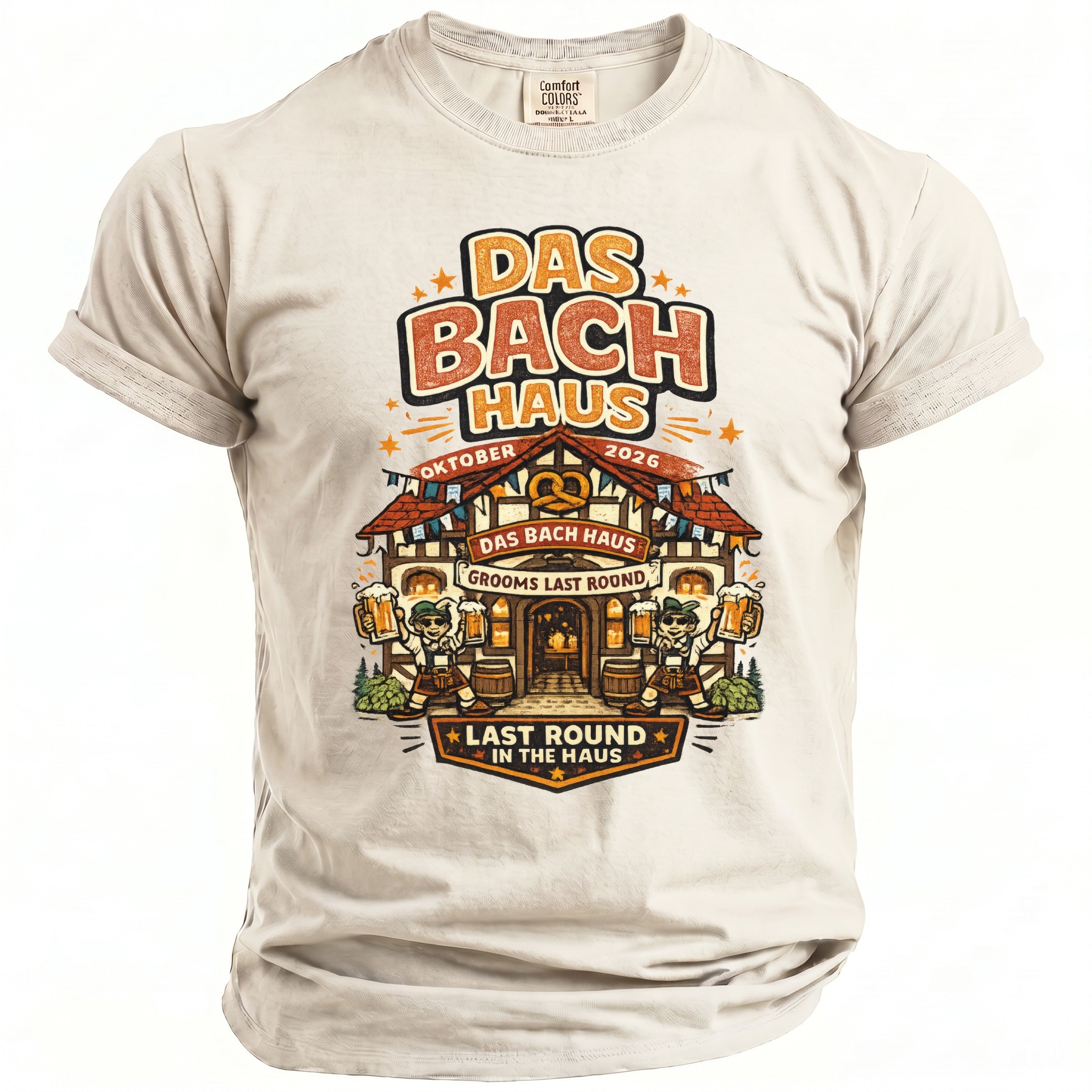 Bach Haus Bachelor Celebration T-Shirt - Midnight Gents