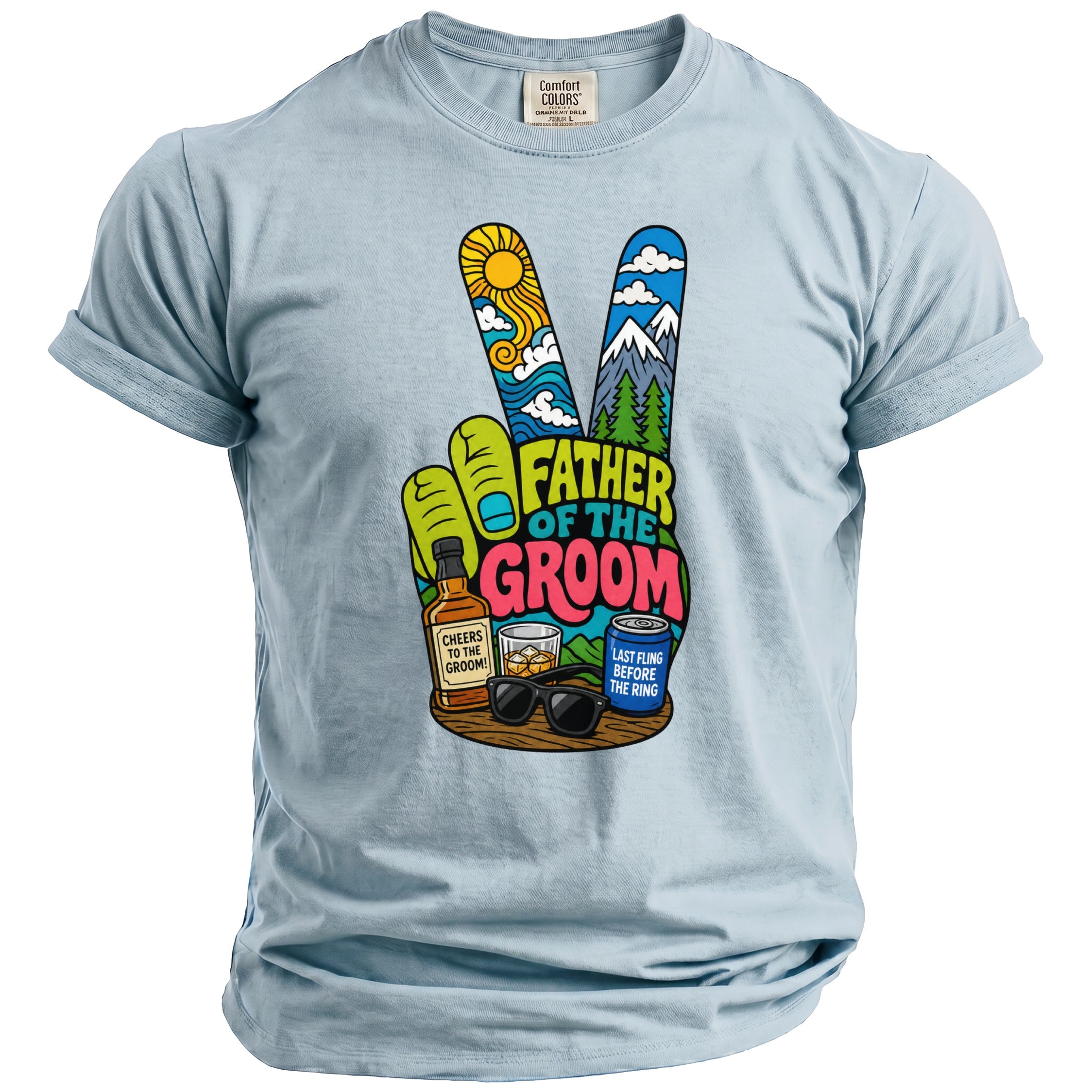 Father Groom Party T-Shirt - Midnight Gents
