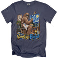 Bigfoot paints Starry Night while wearing sunglasses and an apron, with text "Vincent Van Bigfoot".
