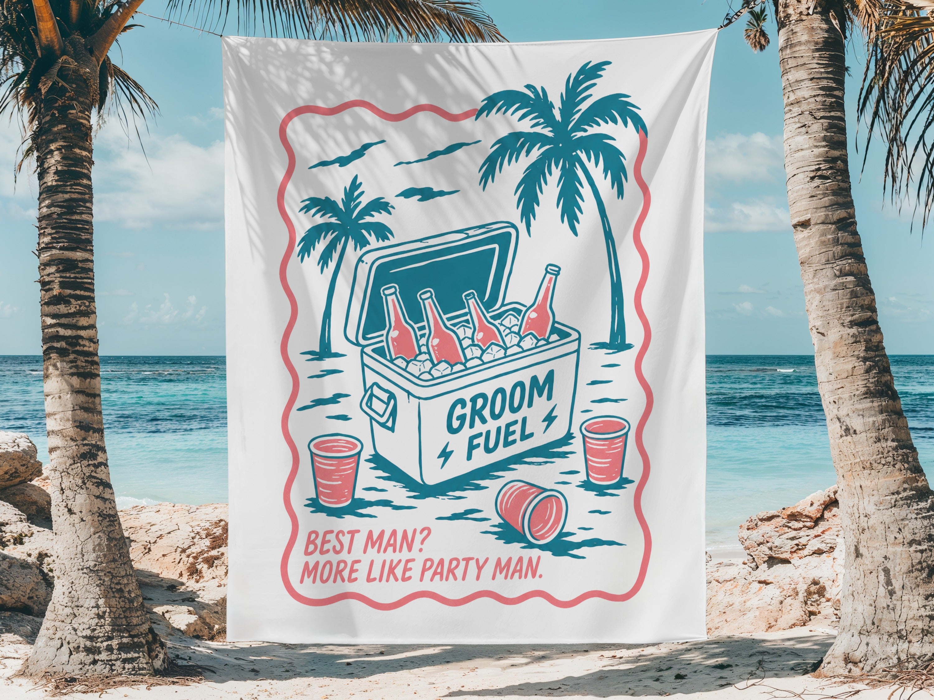 Groom Fuel Party Tapestry - Midnight Gents