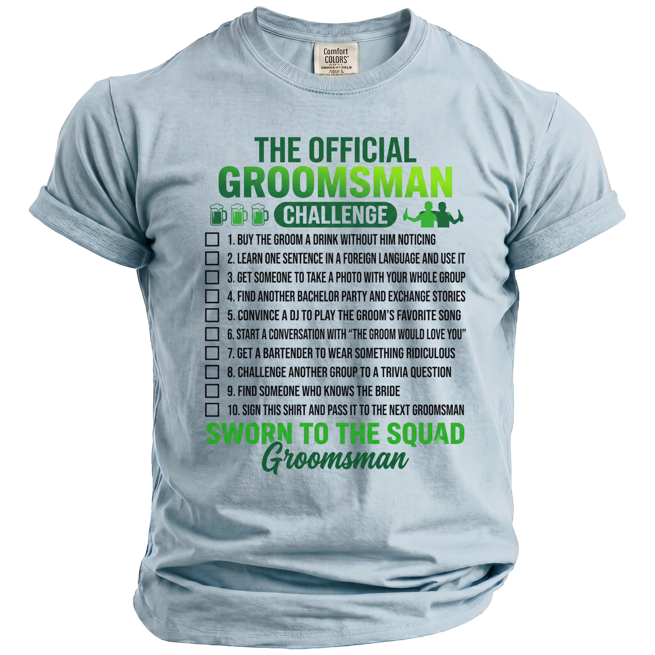Groomsman Challenge T-Shirt - Midnight Gents