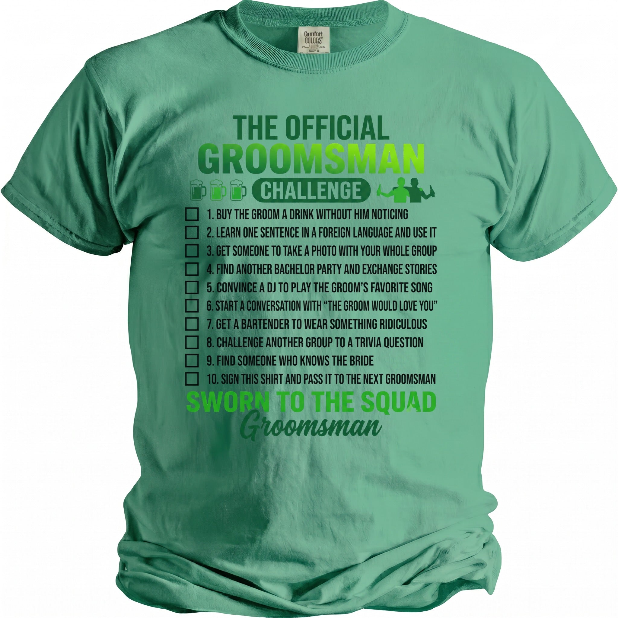 Groomsman Challenge T-Shirt - Midnight Gents