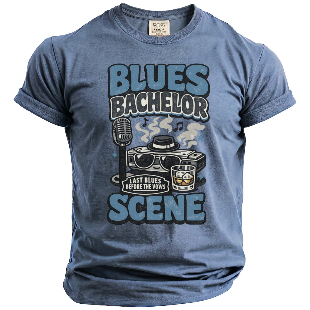 Blues Bachelor T-Shirt - Midnight Gents