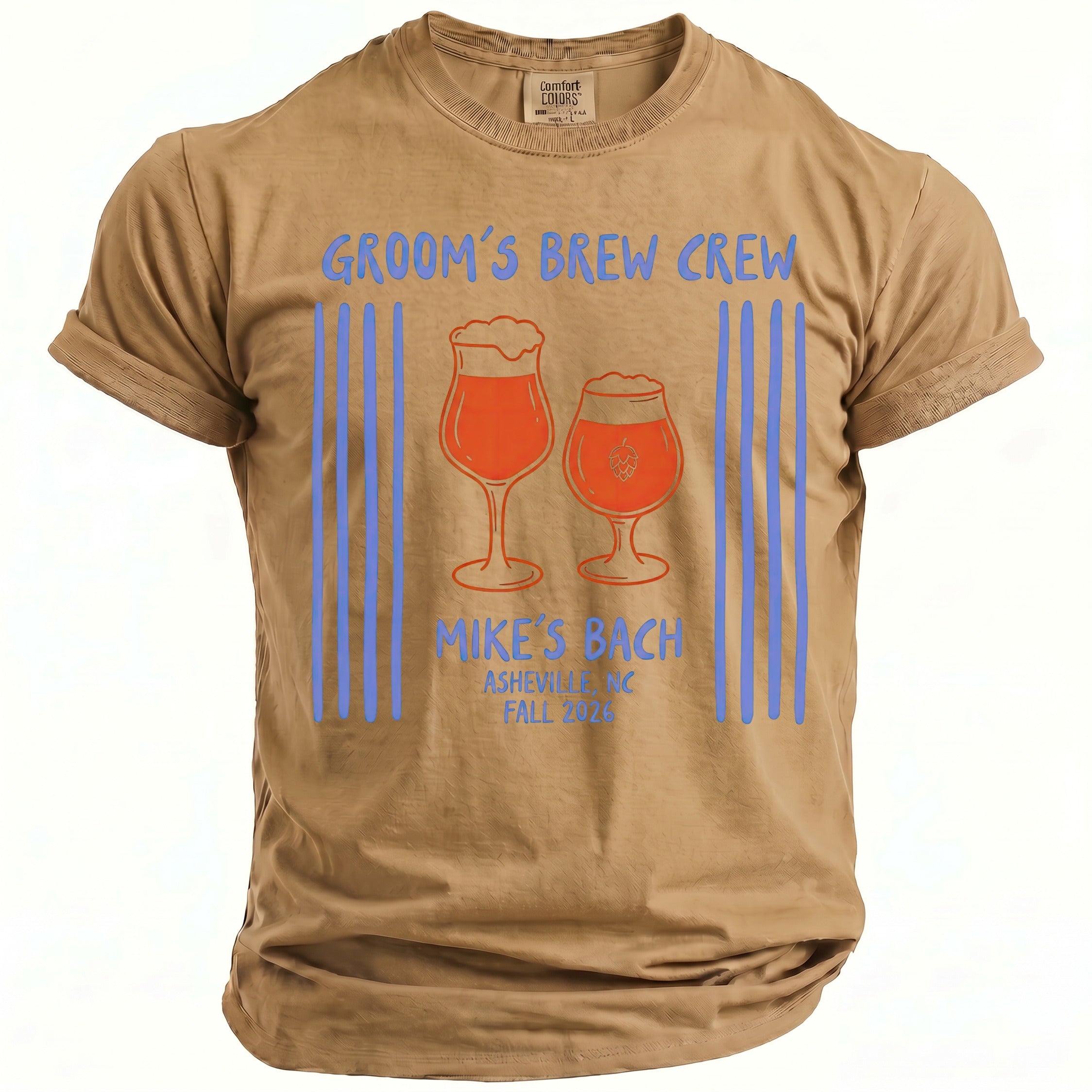 Groom's Brew Crew T-Shirt - Midnight Gents