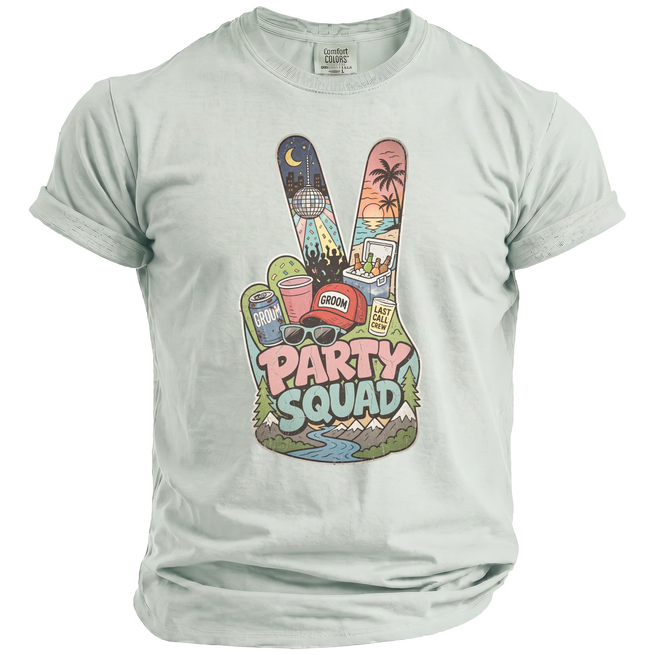 Party Squad Bachelor Groom T-Shirt - Midnight Gents