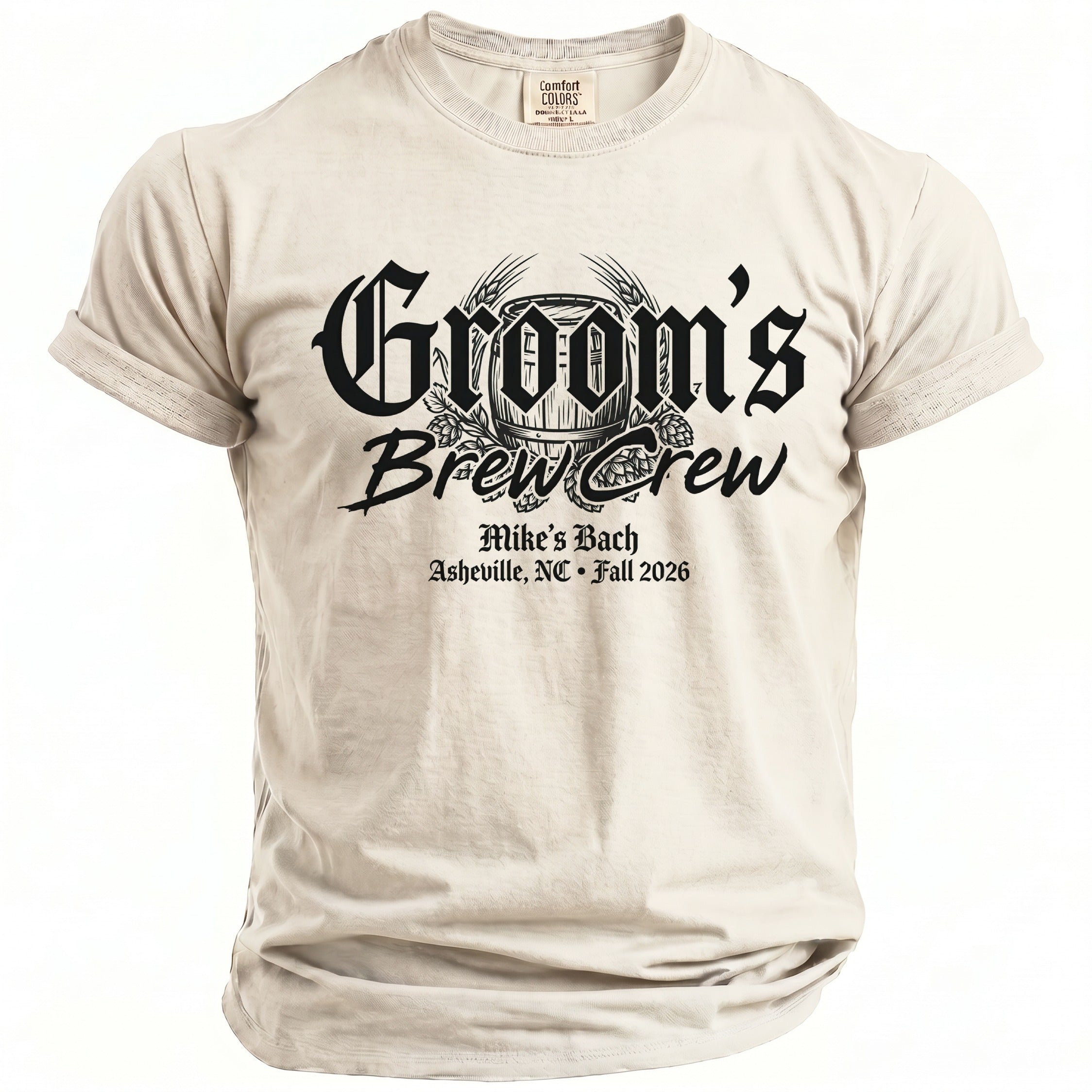 Groom's Brew Crew T-Shirt - Midnight Gents