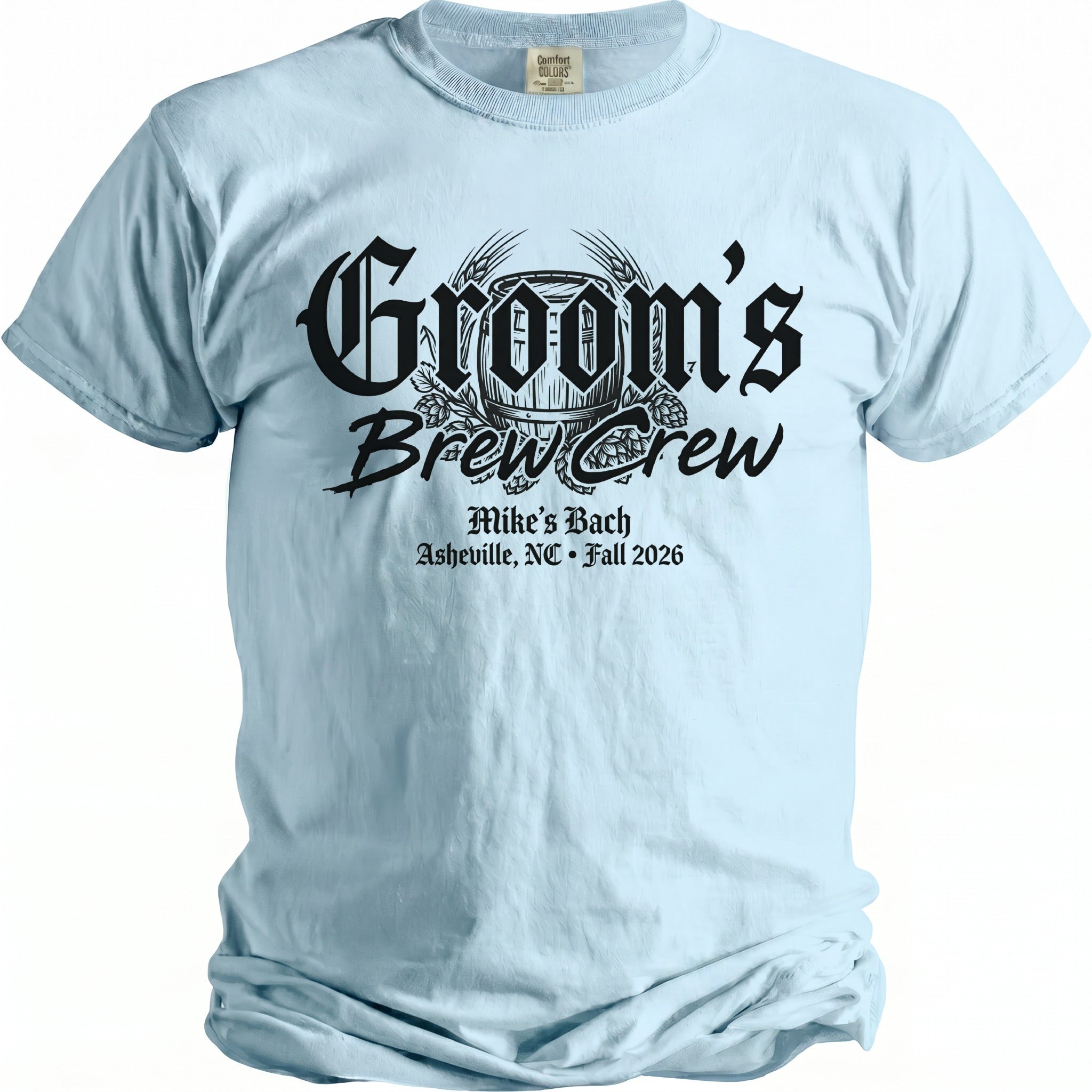 Groom's Brew Crew T-Shirt - Midnight Gents