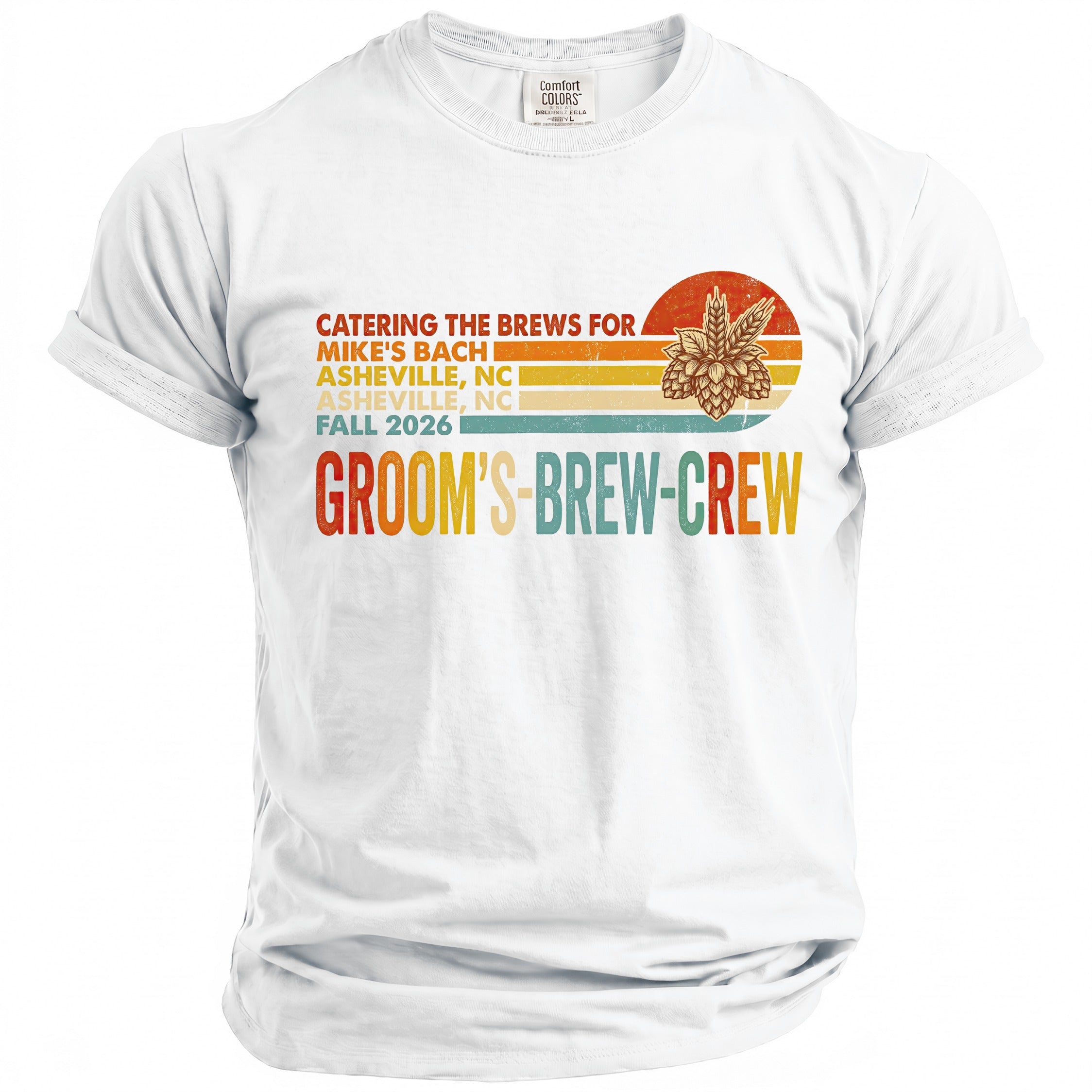 Brew Crew Bachelor Party T-Shirt - Midnight Gents