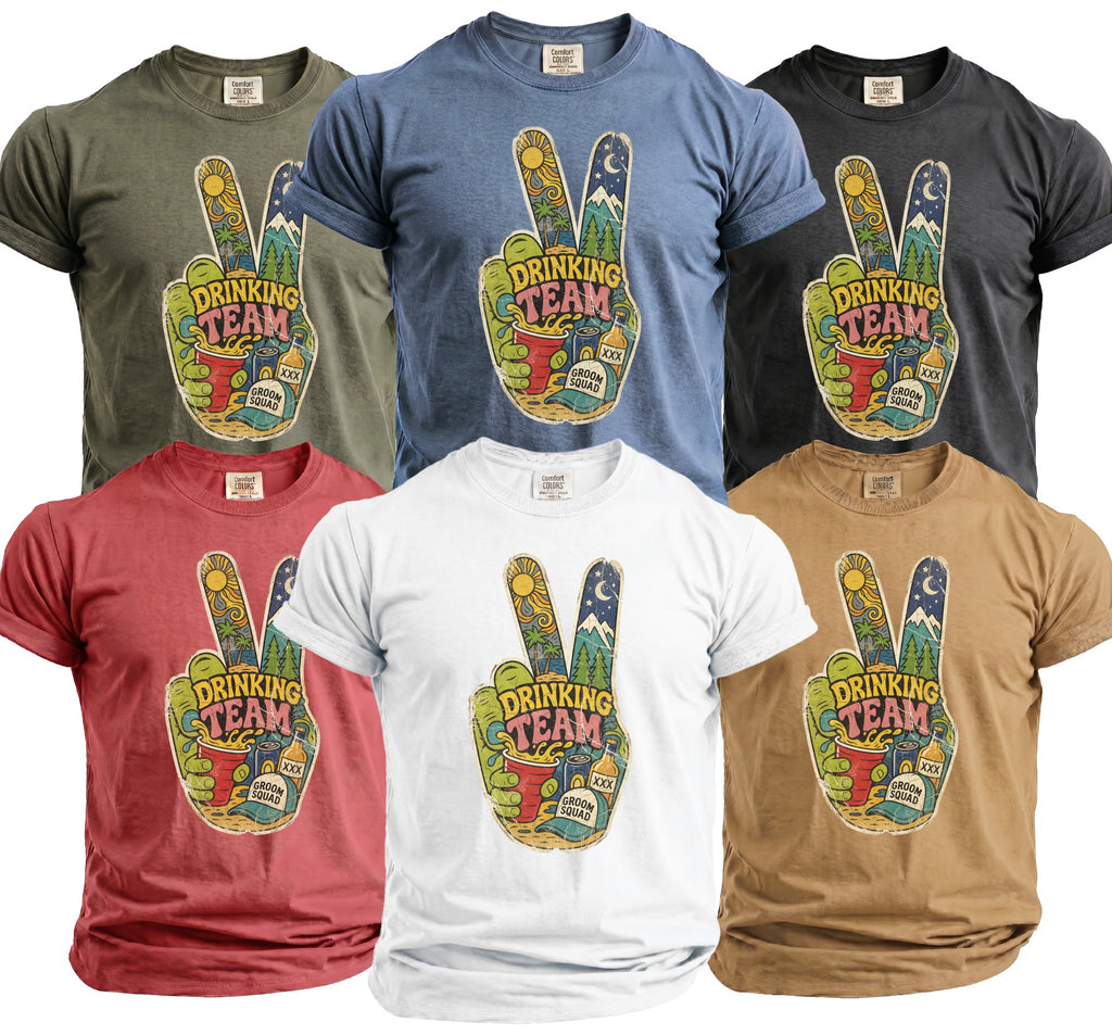 Drinking Team Bachelor T-Shirt - Midnight Gents