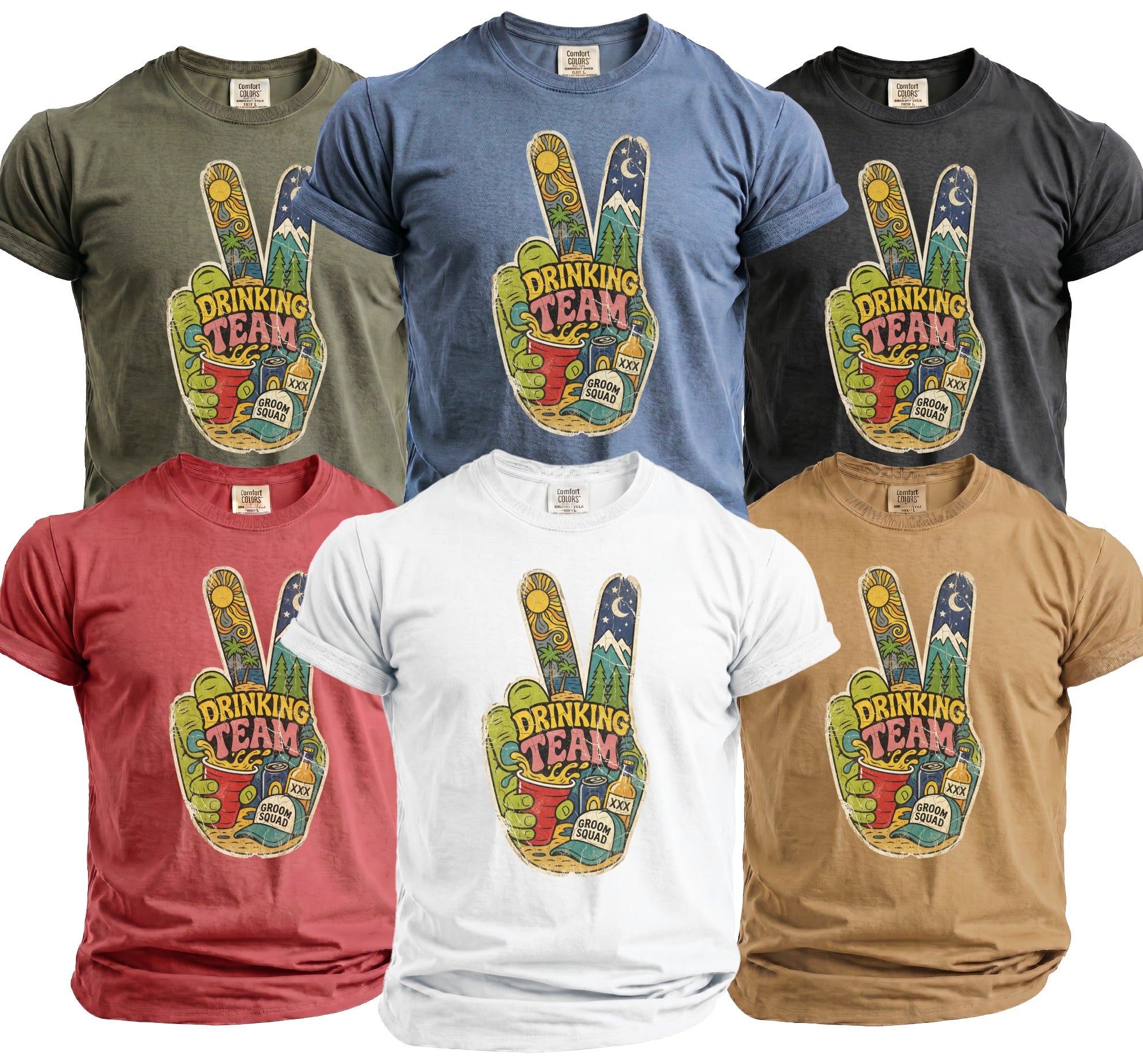 Drinking Team Bachelor T-Shirt - Midnight Gents