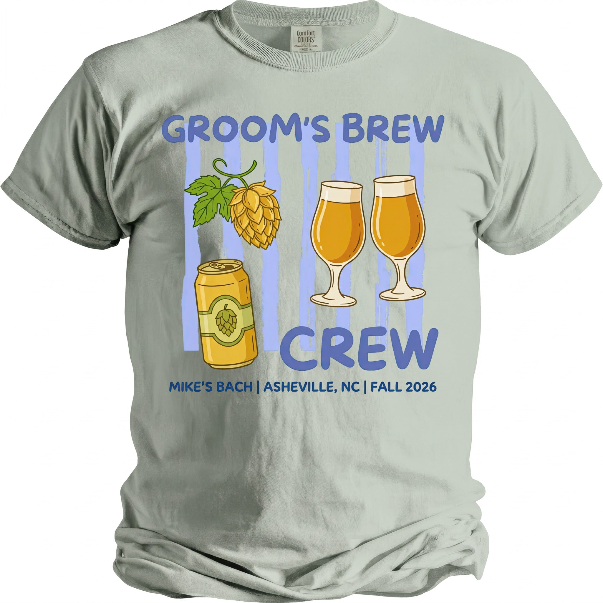 Groom's Brew Crew T-Shirt - Midnight Gents