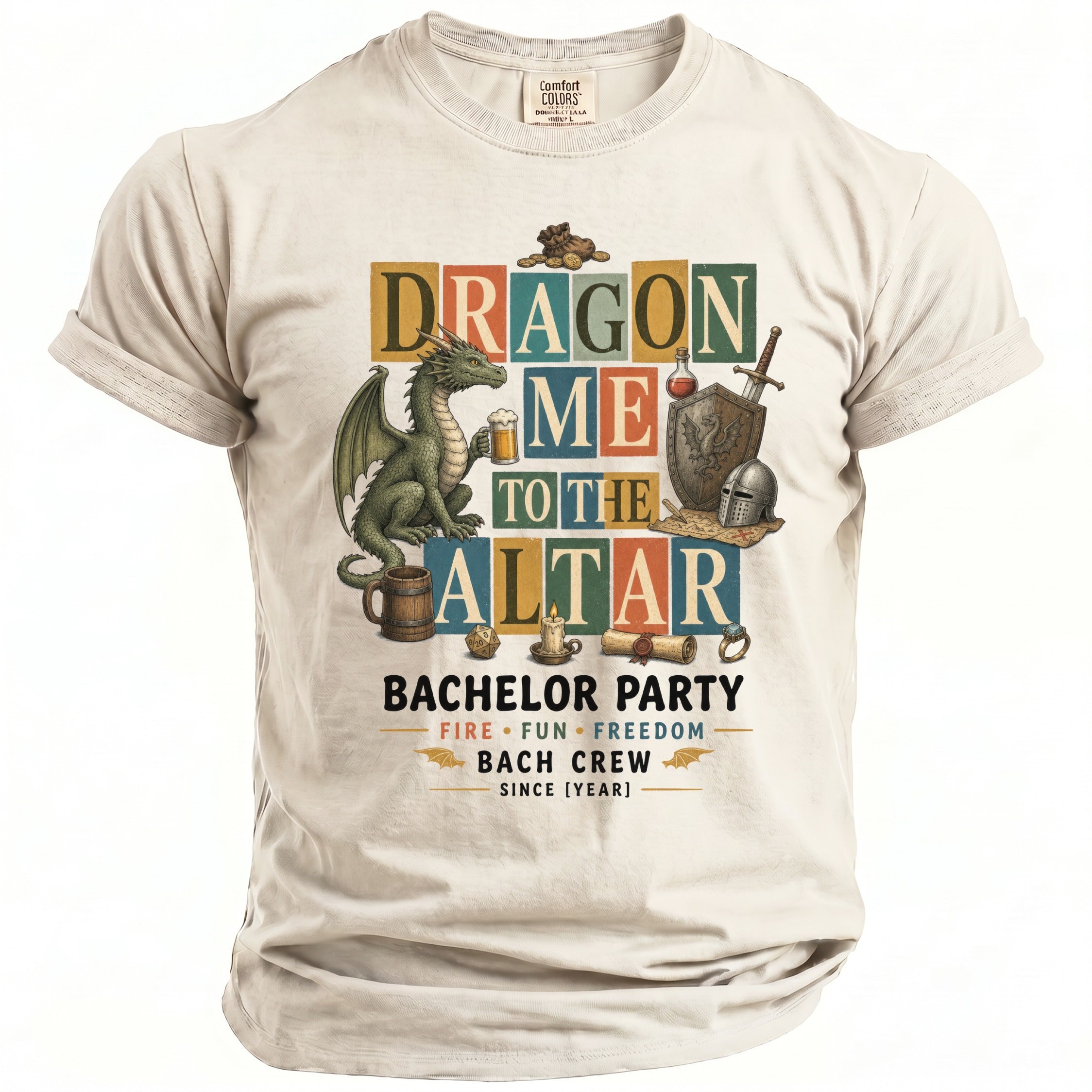Dragon Altar Bachelor Party Tee - Midnight Gents
