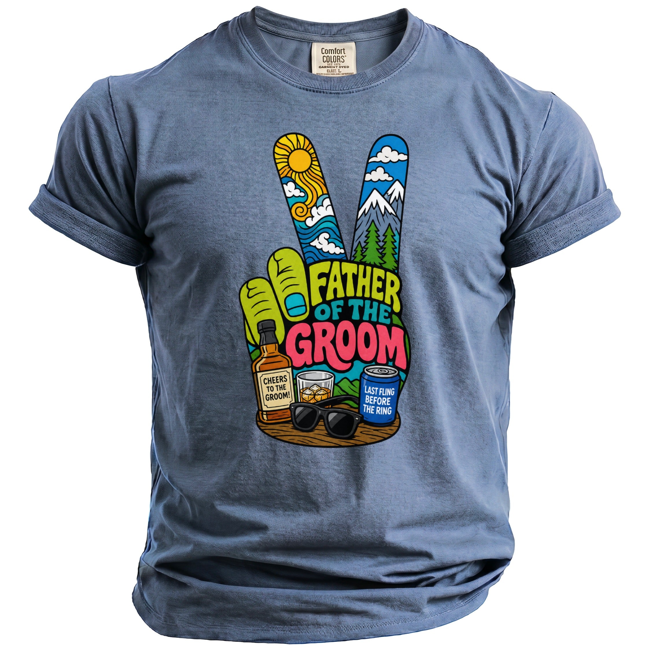 Father Groom Party T-Shirt - Midnight Gents