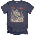 Bigfoot carrying art supplies in a forest, text "Plein Air" and "Nature - biggest inspiration".
