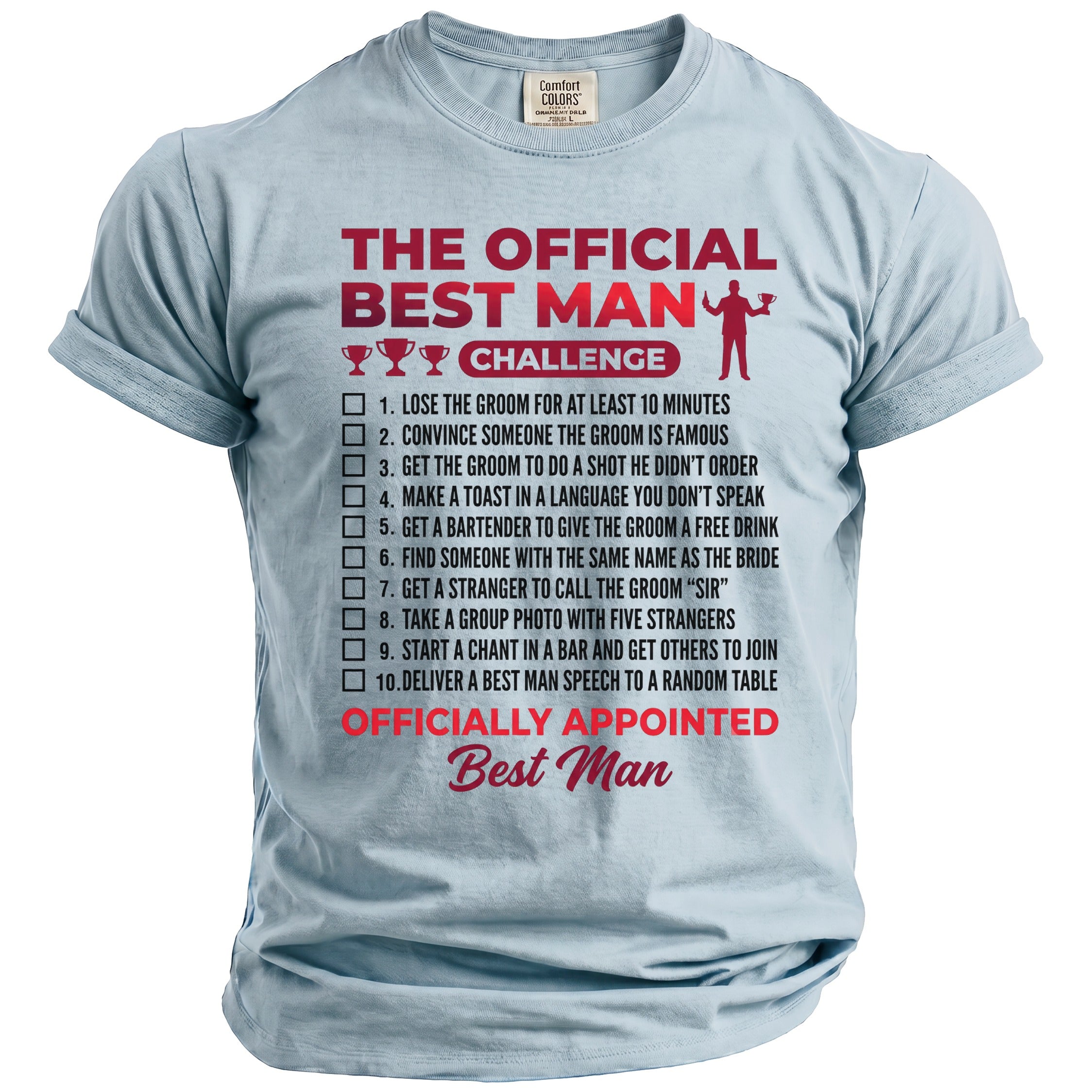 Best Man Challenge T-Shirt - Midnight Gents