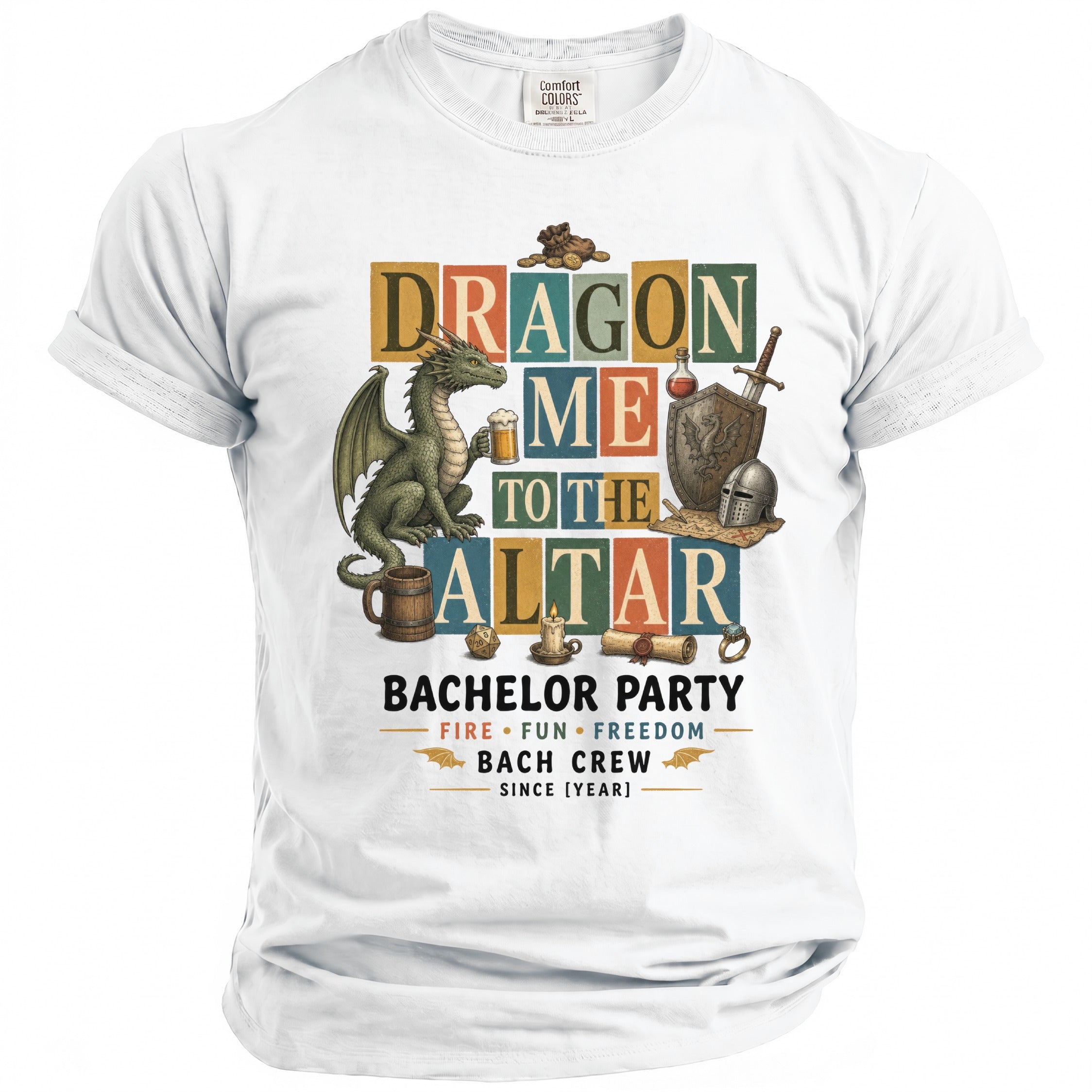Dragon Altar Bachelor Party Tee - Midnight Gents