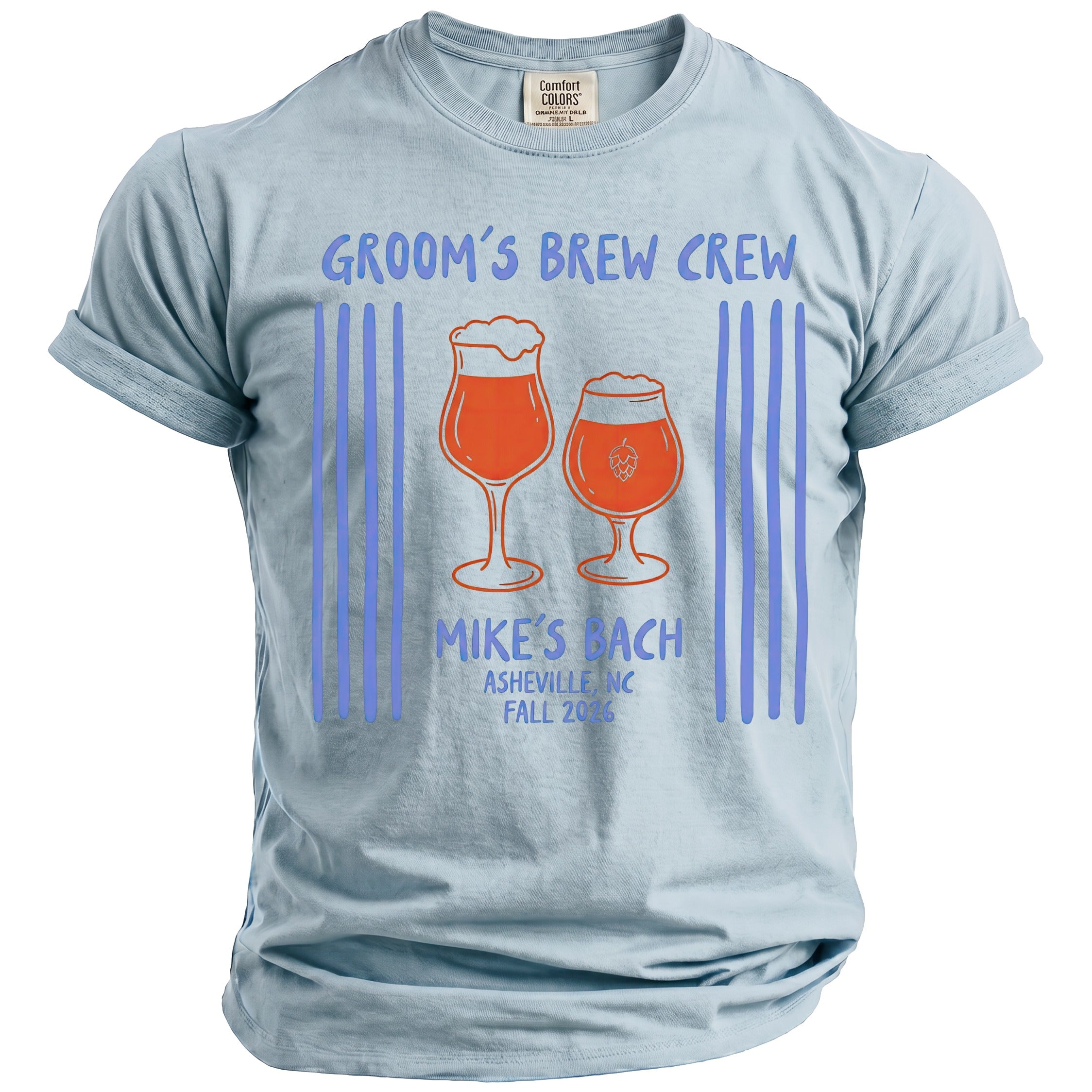 Groom's Brew Crew T-Shirt - Midnight Gents