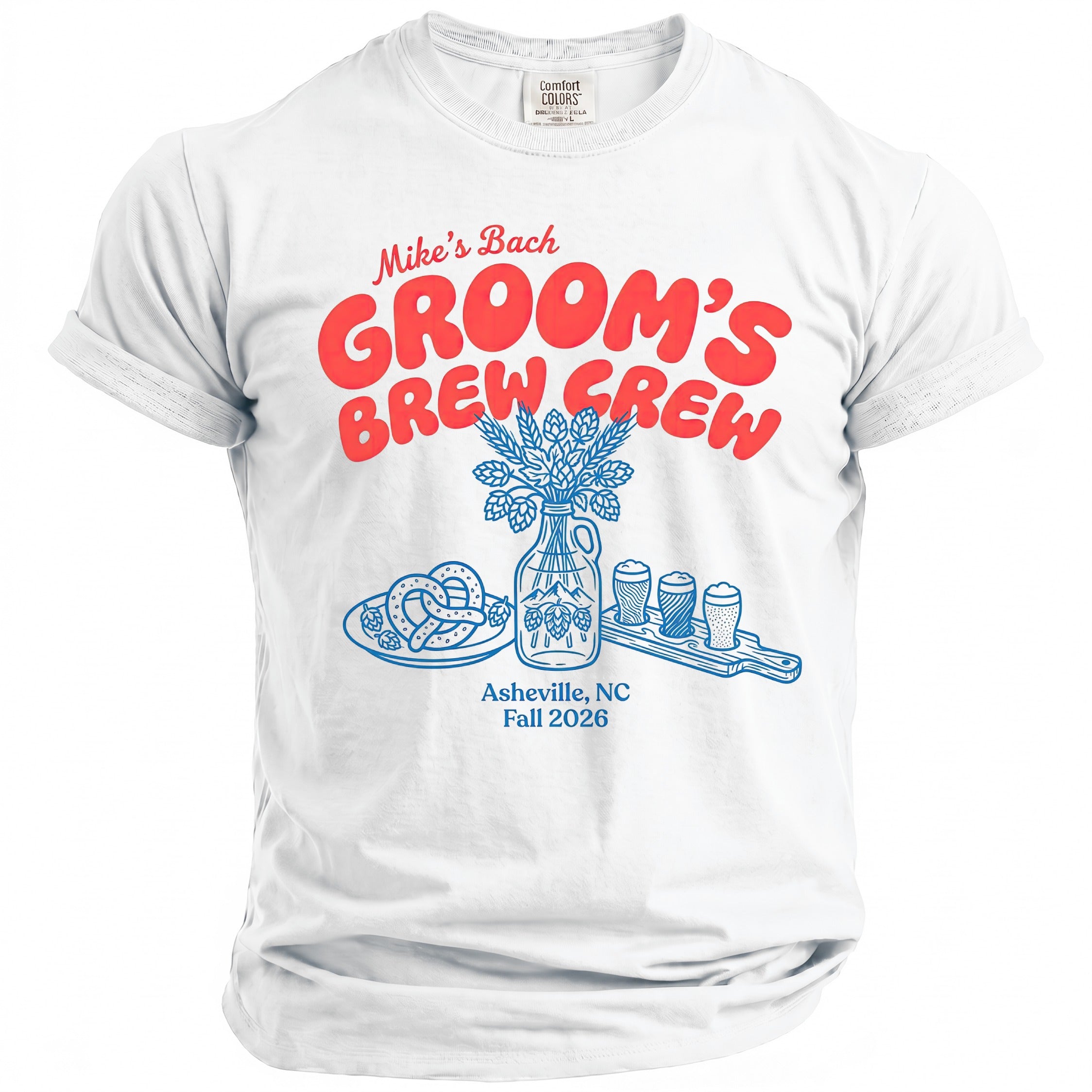 Groom's Brew Crew Tee - Midnight Gents