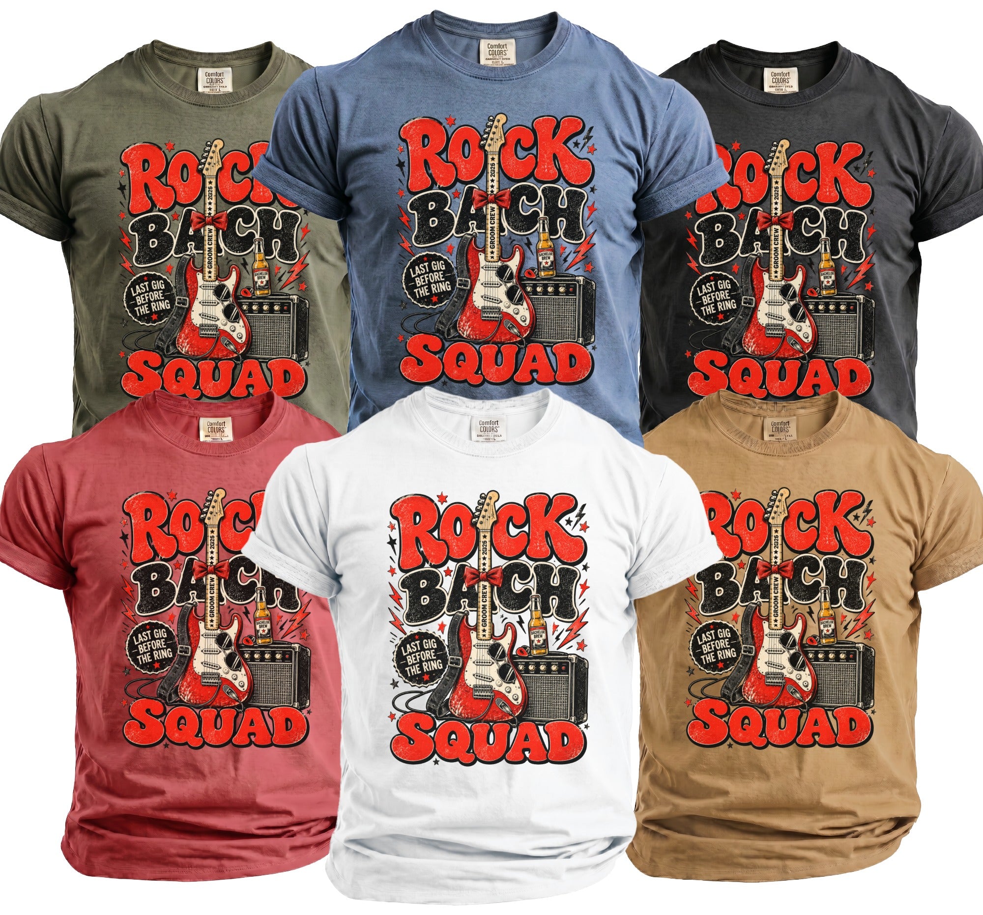 Rock Bach Squad Tee - Midnight Gents