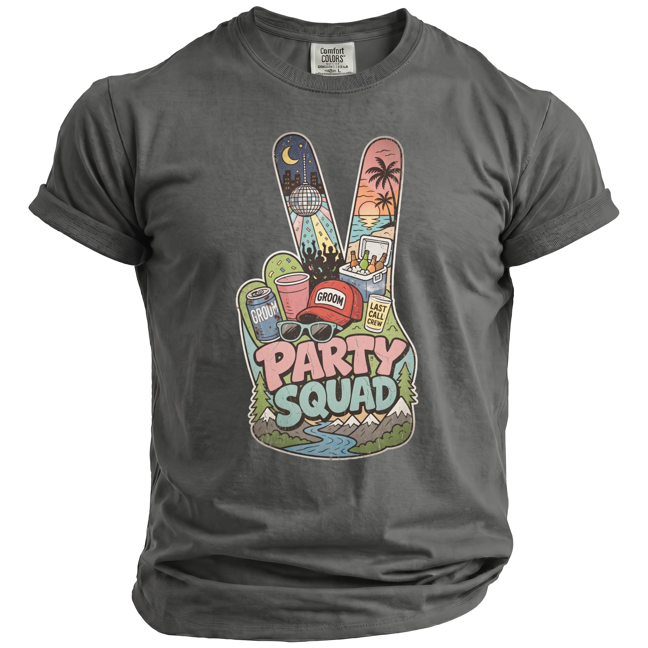 Party Squad Bachelor Groom T-Shirt - Midnight Gents
