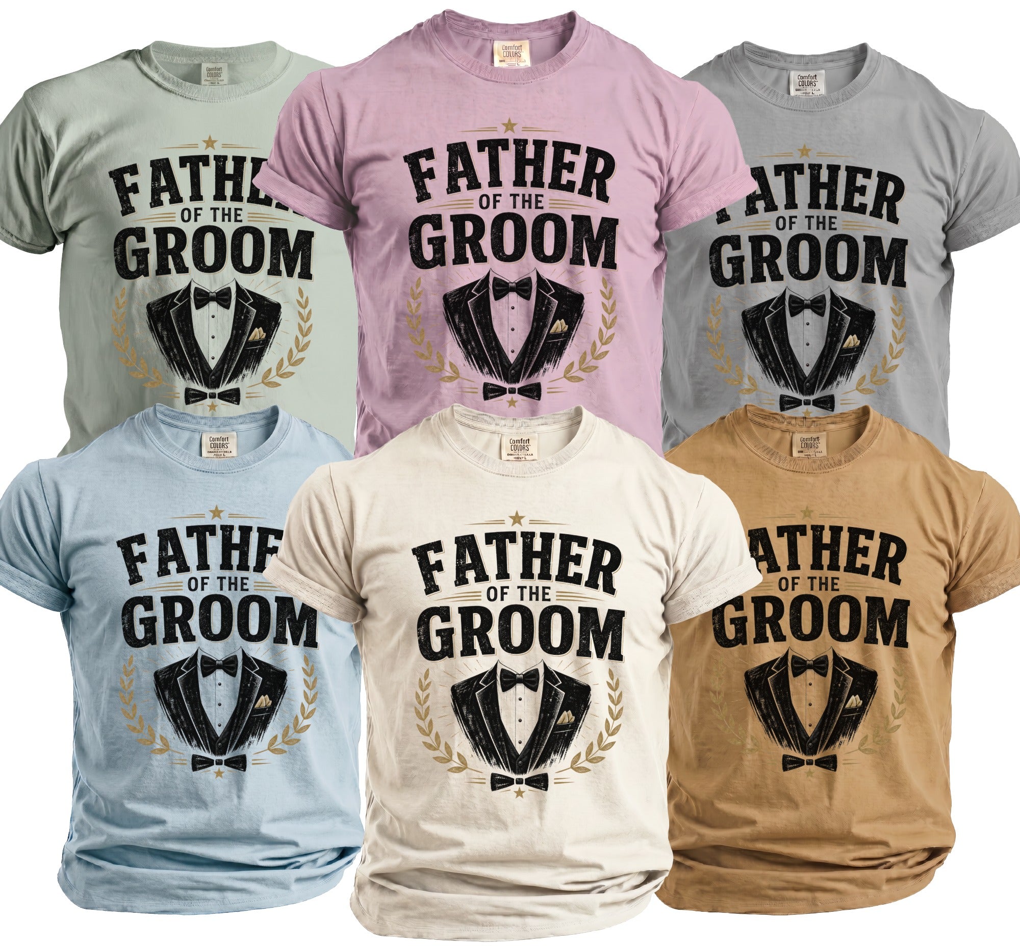 Father Groom Suit T-Shirt - Midnight Gents