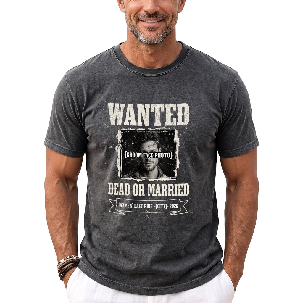Wanted Dead Married T-Shirt - Midnight Gents