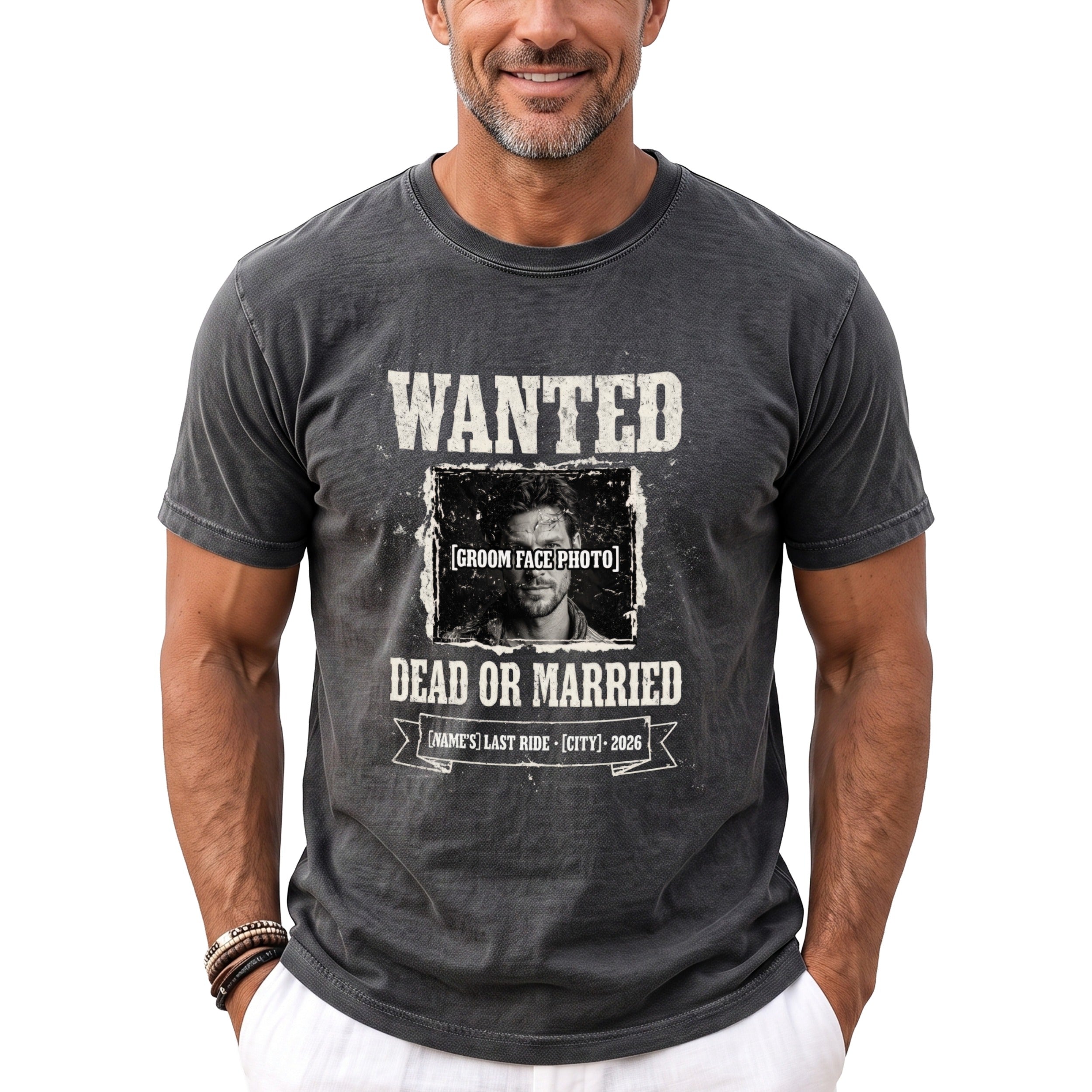 Wanted Dead Married T-Shirt - Midnight Gents