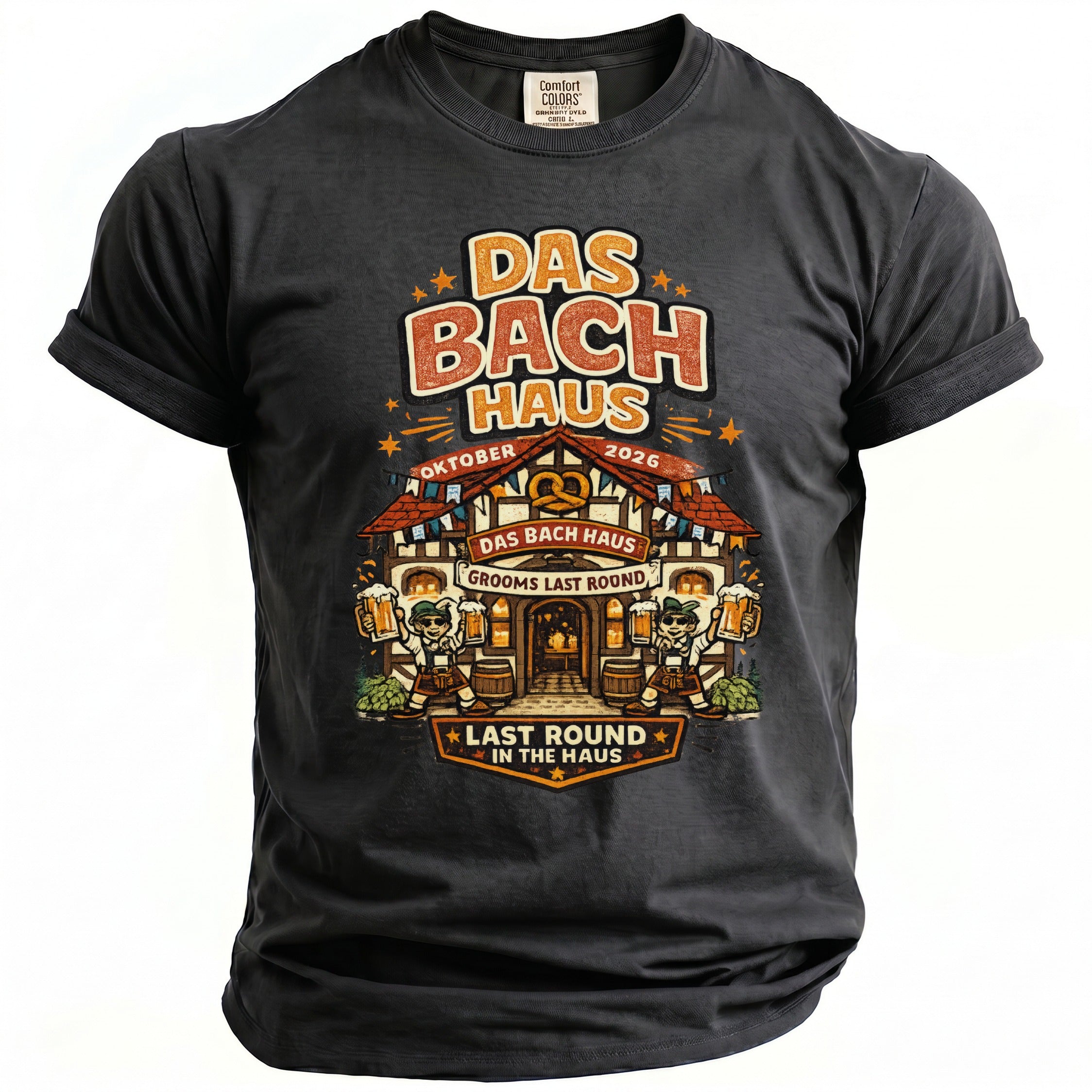 Bach Haus Bachelor Celebration T-Shirt - Midnight Gents