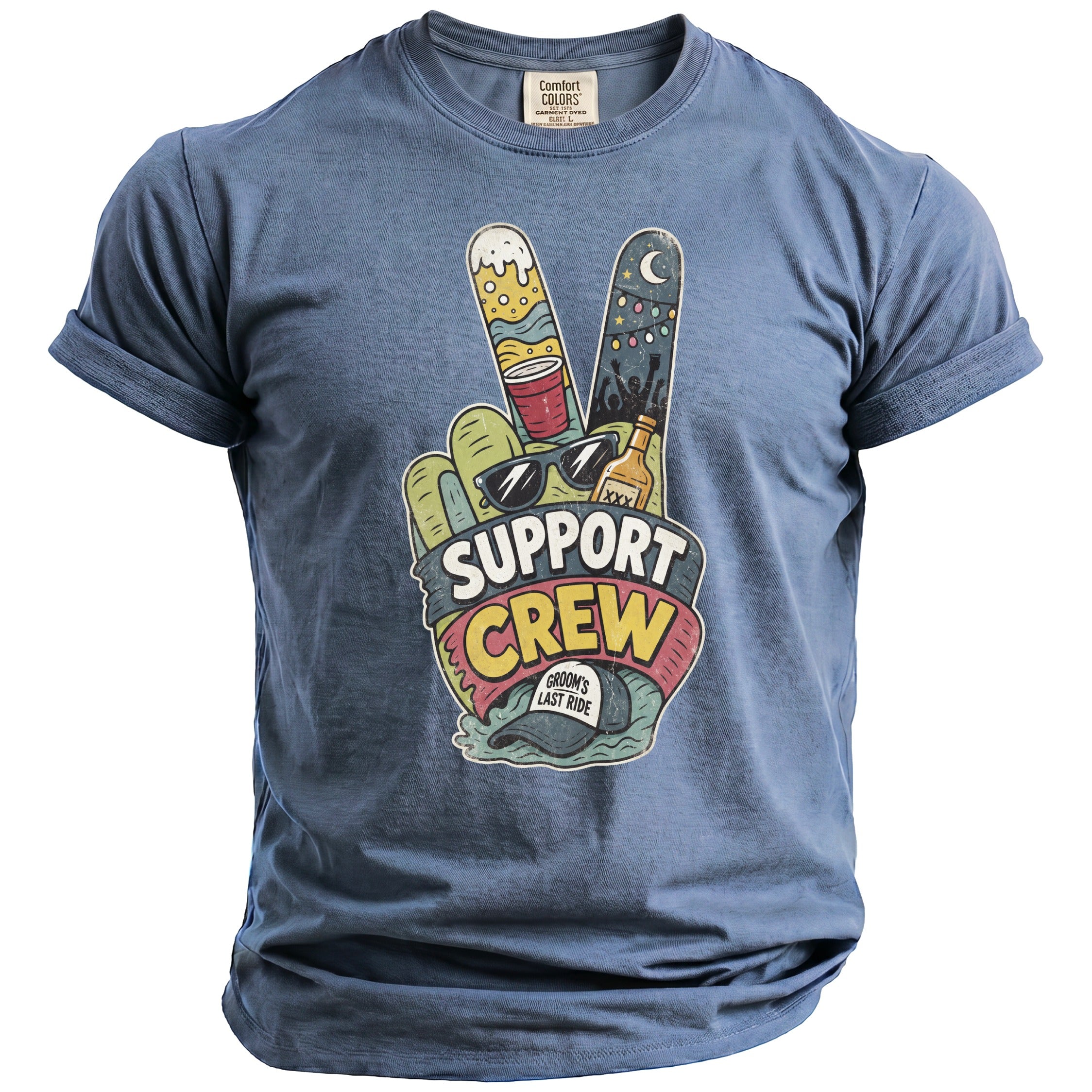 Support Crew Bachelor T-Shirt - Midnight Gents