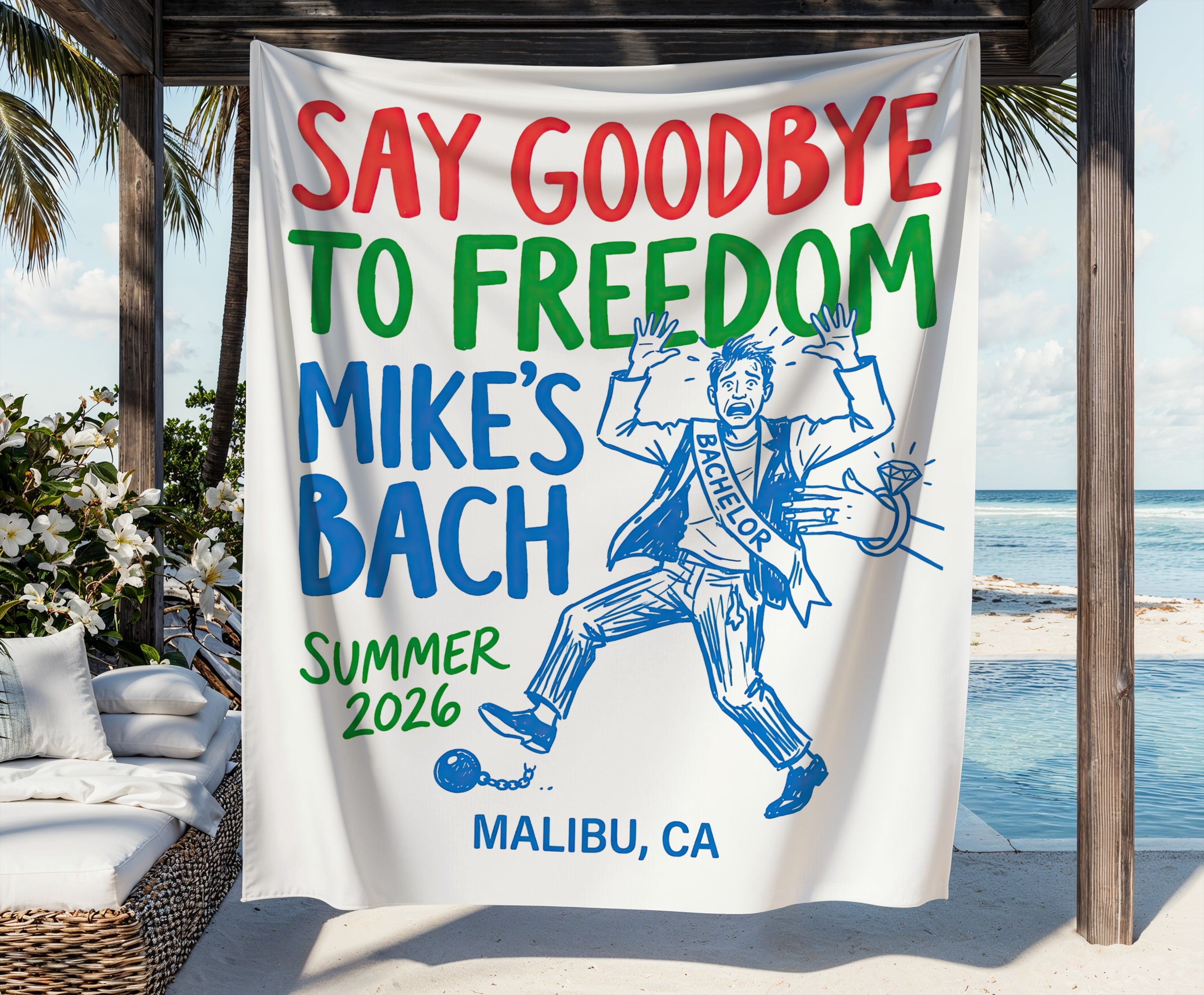 Banner: "Say Goodbye To Freedom" for "Mike's Bach Sumer 2026".